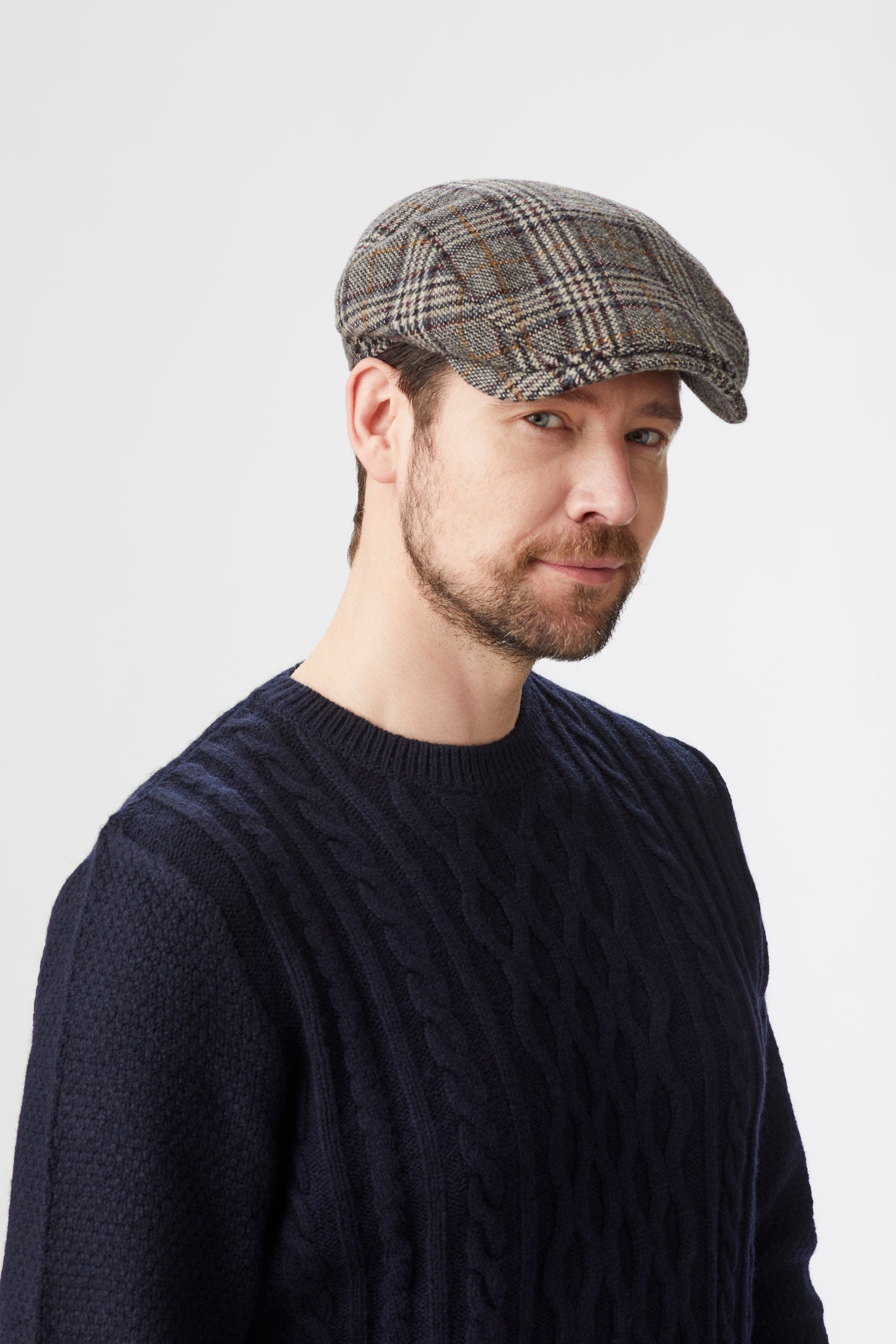 Lynton Grey Flat Cap - Men's Flat Caps - Lock & Co. Hatters London UK