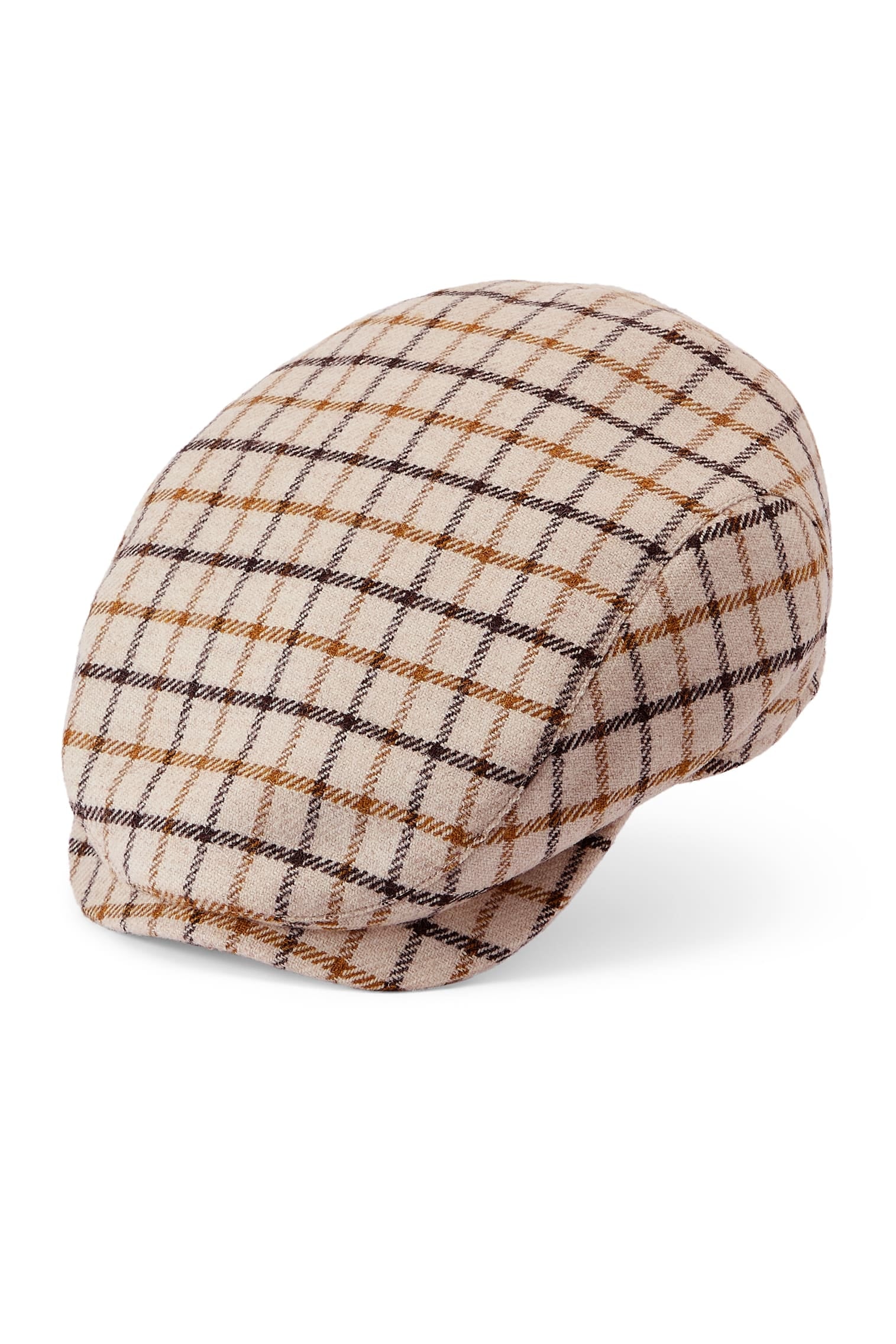 Lynton Cream Check Flat Cap -  - Lock & Co. Hatters London UK