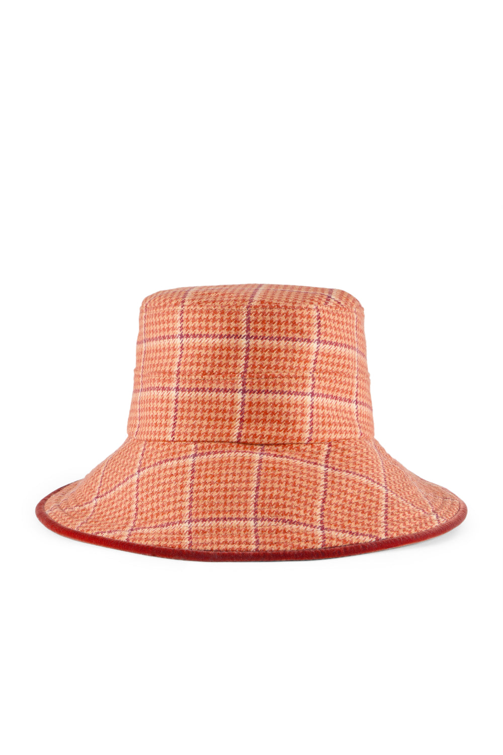 Margot Orange Check Hat – Cashmere Wide Brim | Lock & Co.. Hats for Men ...