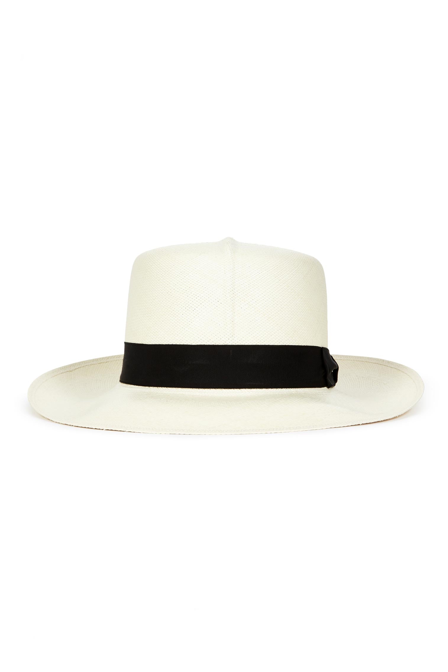 ROLLABLE PANAMA HAT WITH BLACK BAND AND BOW