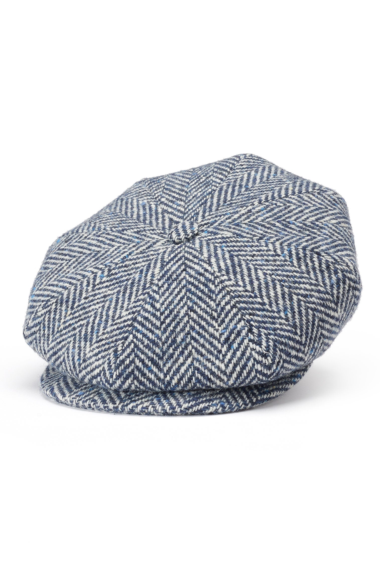 Muirfield Herringbone Bakerboy Cap - Hats for Square Face Shapes - Lock & Co. Hatters London UK