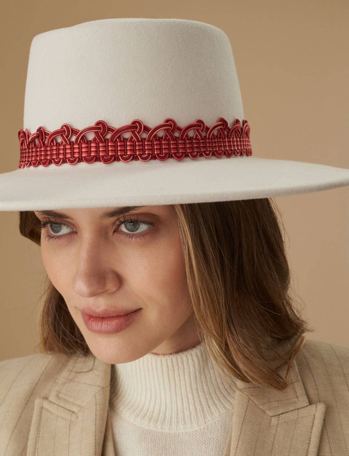 Maeve White Fedora. Hats for Men Women
