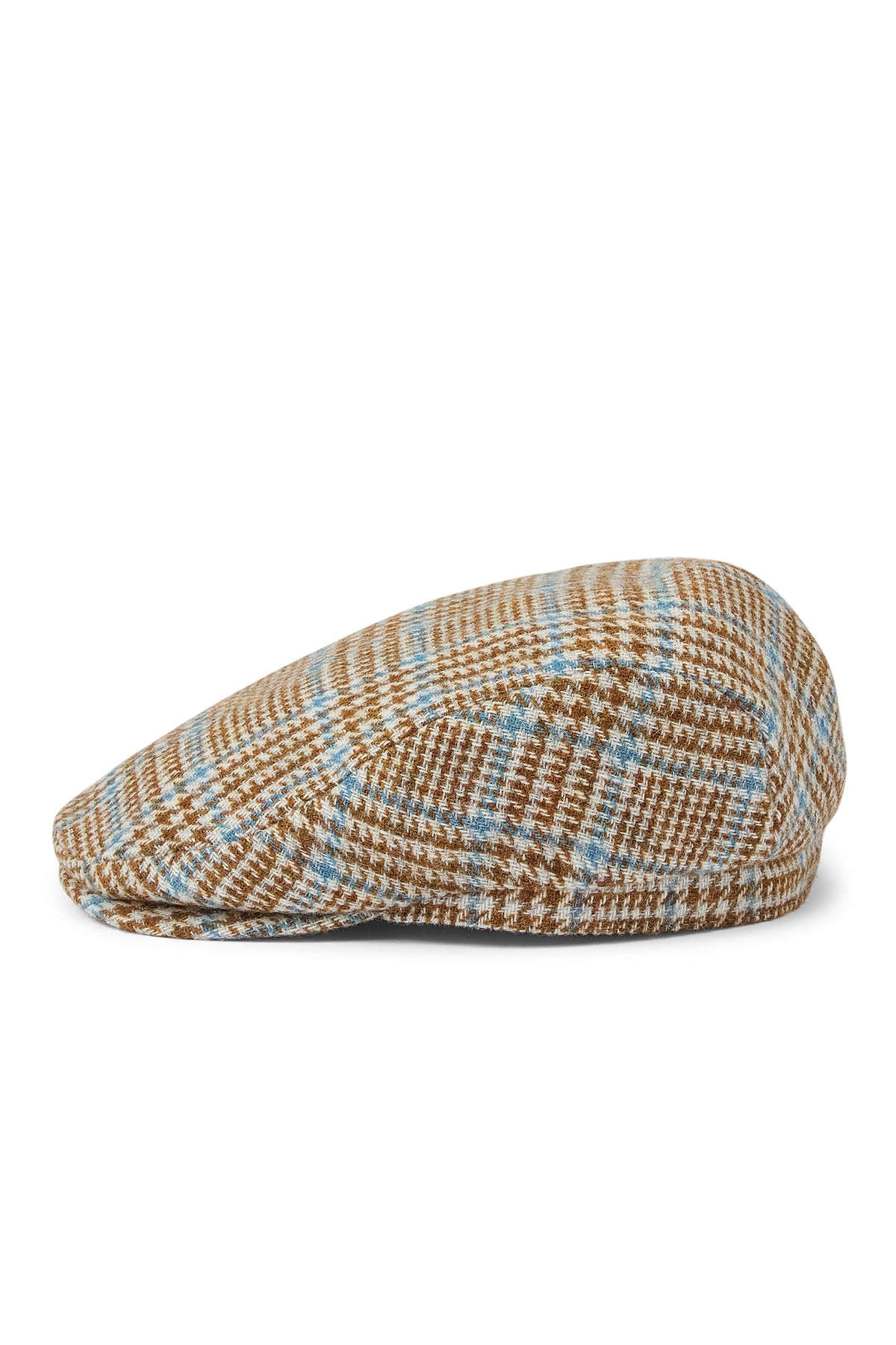 MENS BROWN AND BLUE CHECK TWEED WOOL FLAT CAP - Lock & Co. Hatters London UK
            