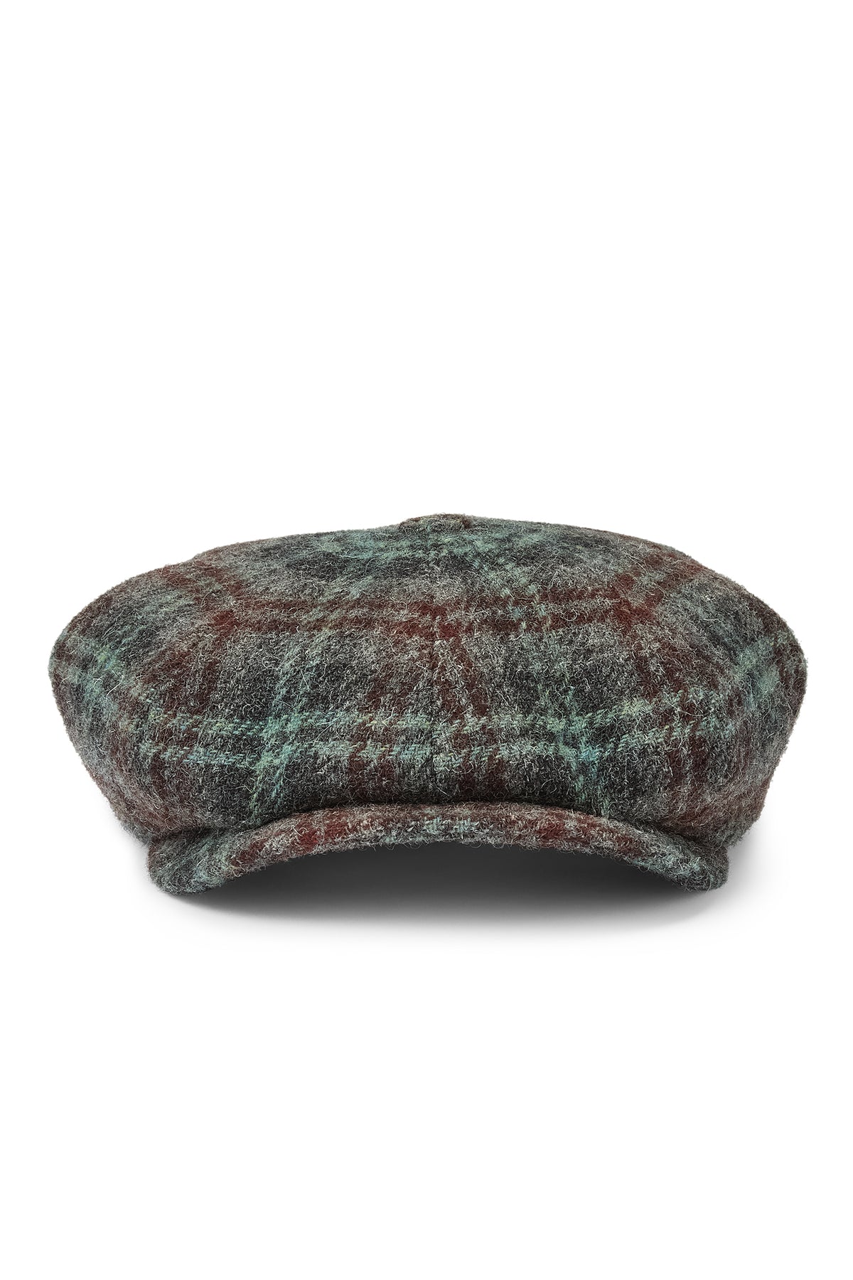 MEN&#39;S GREEN, GREY AND RUST CHECK WOOL 8 PANEL BAKERBOY CAP - Lock & Co. Hatters London UK
            