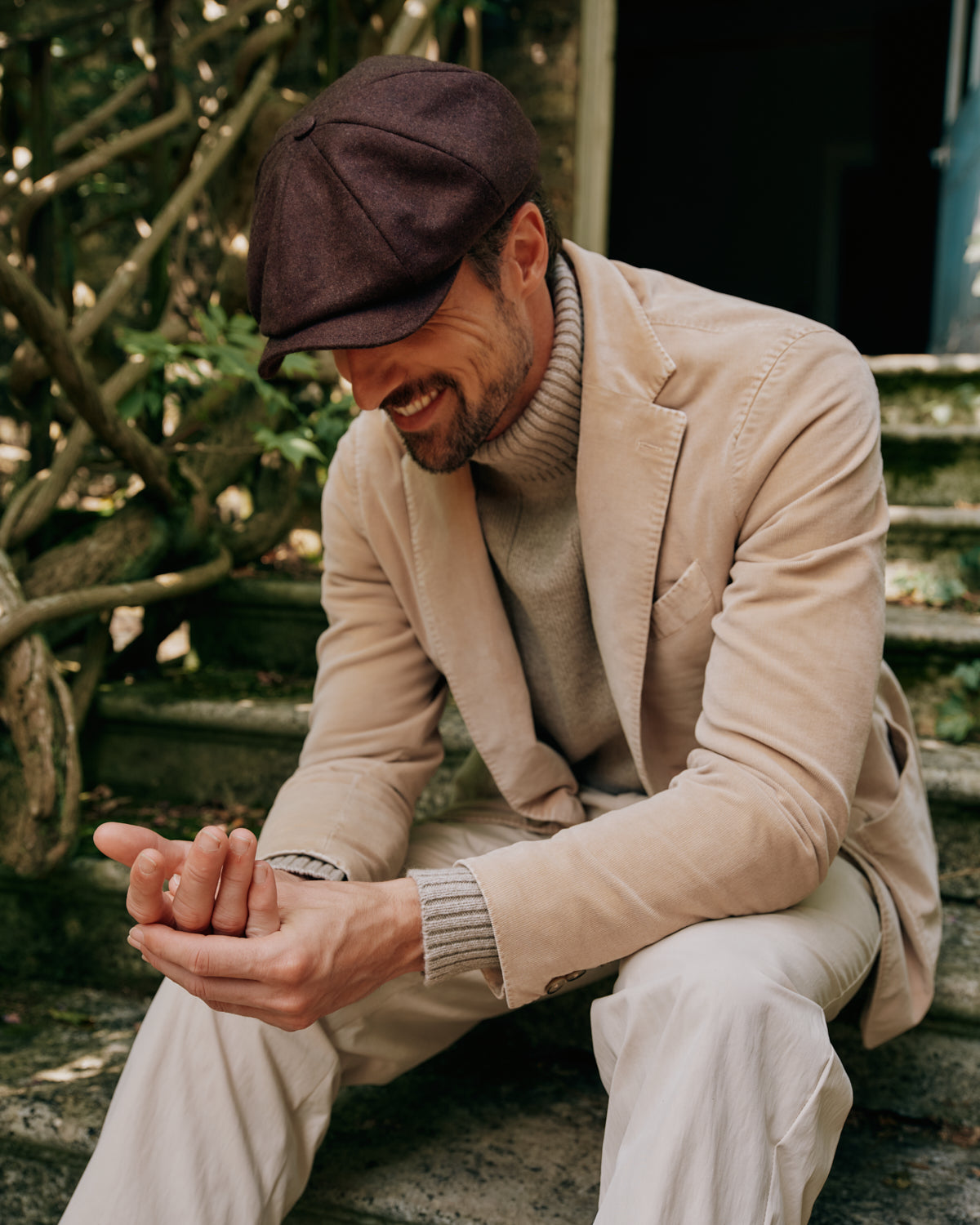Mens brown cap on sale