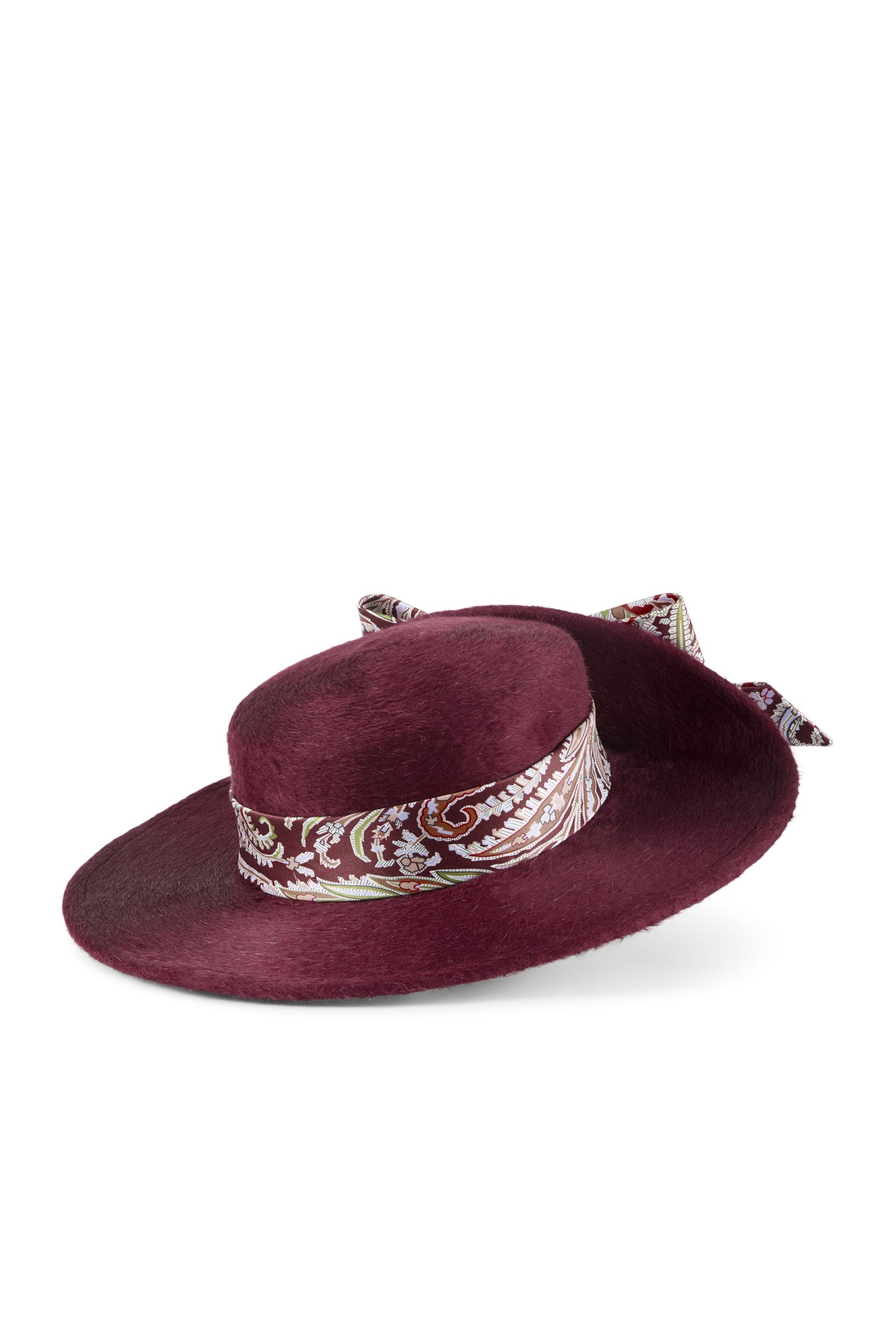 Maison Michel Burgundy Suede Bucket Hat Wide Brim Boho Quiet Luxury Chic Confidence looks good in every shade of burgundy and the  main image 2