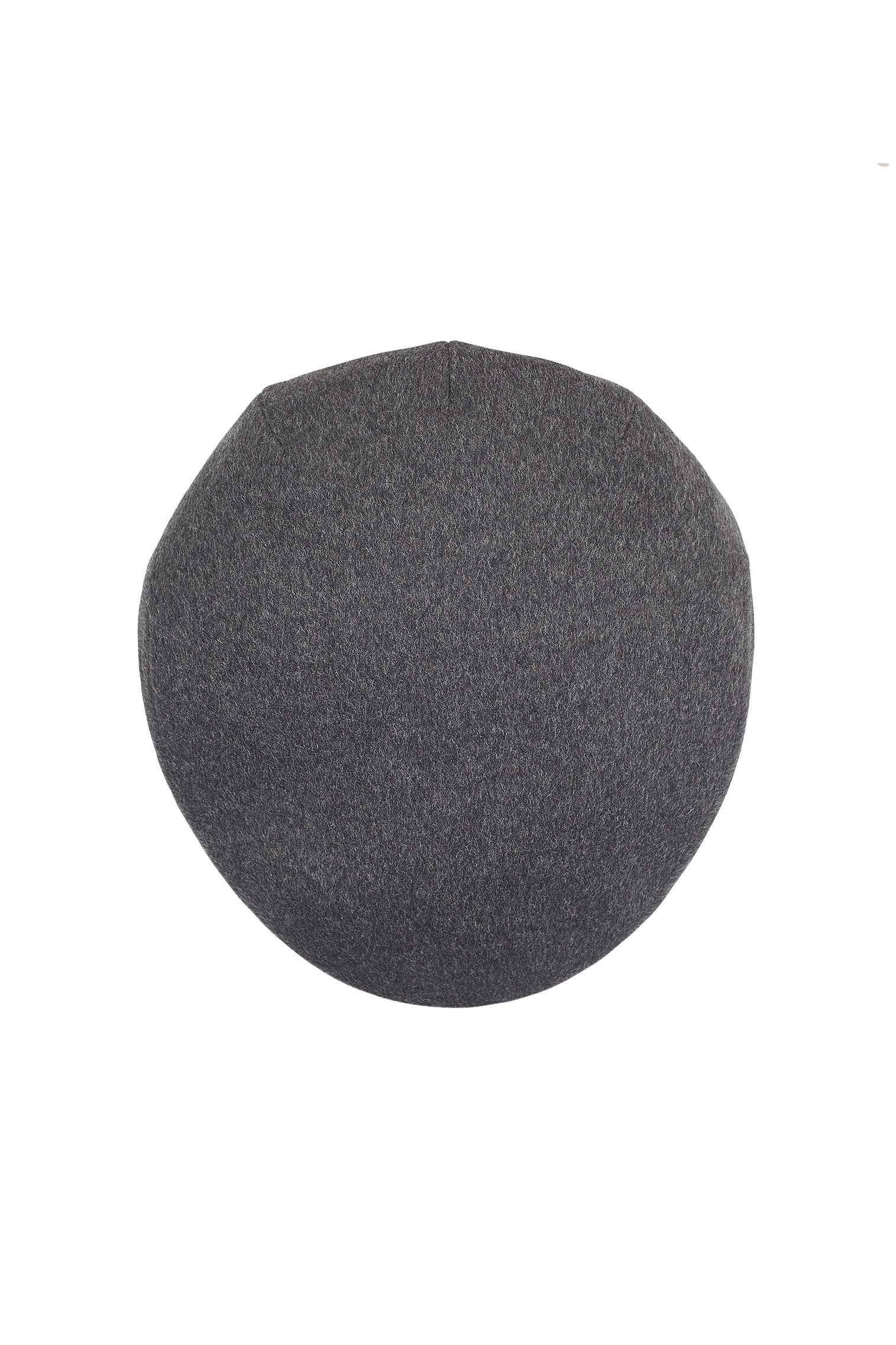 DARK GREY TWEED FLAT CAP WITH INTERNAL EAR FLAPS