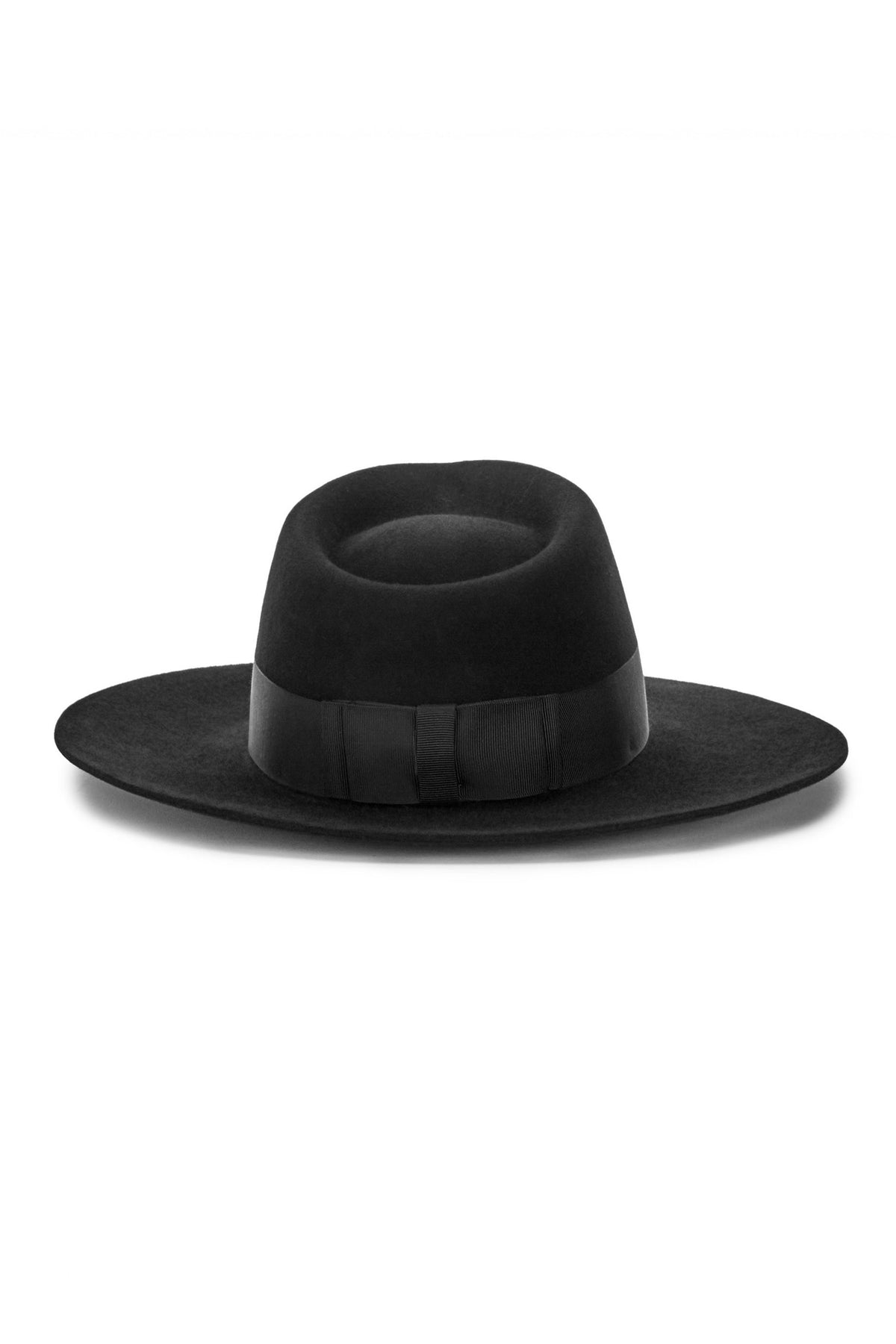 BLACK FELT FEDORA HAT WITH BLACK BAND - Lock & Co. Hatters London UK
            
