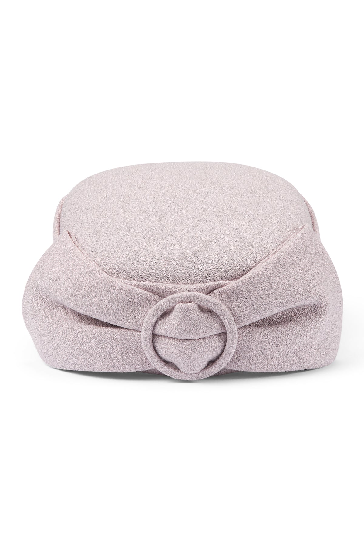 Couture beige Wool Crepe Pillbox Hat with a back bow - Lock & Co. Hatters London UK
            