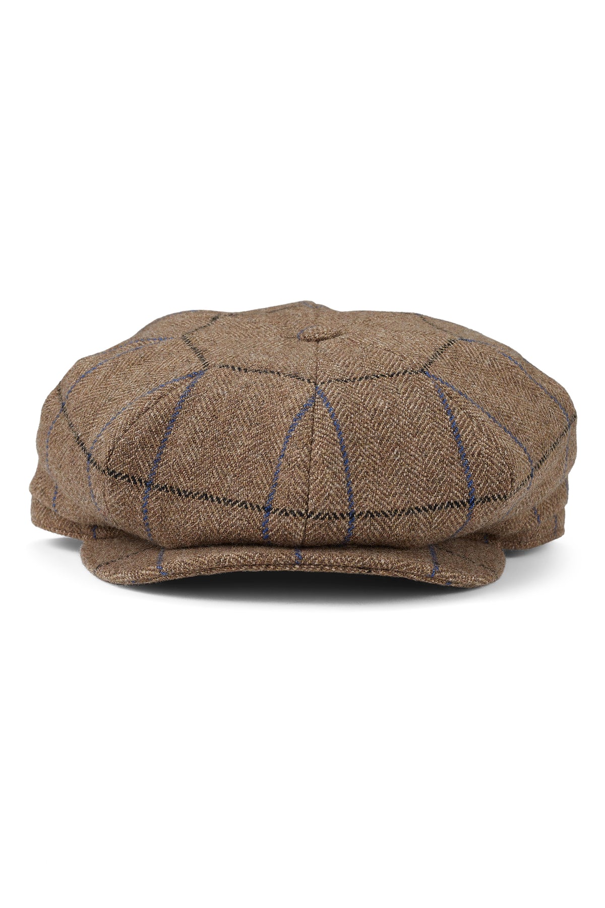 BROWN AND BLUE CHECK WOOL BAKERBOY CAP - Lock & Co. Hatters London UK
            