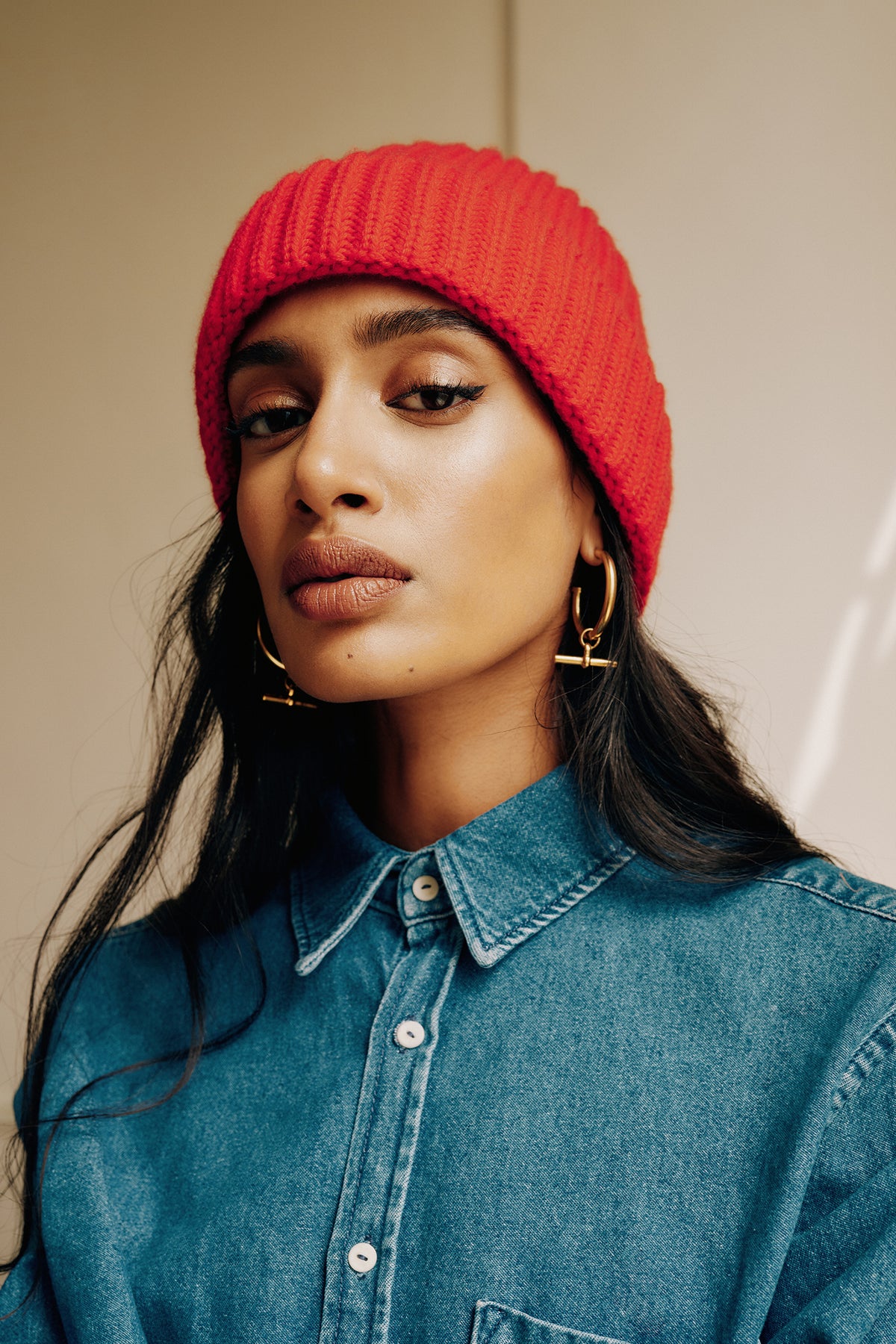 Rannoch Red Cashmere Hats for Men Women