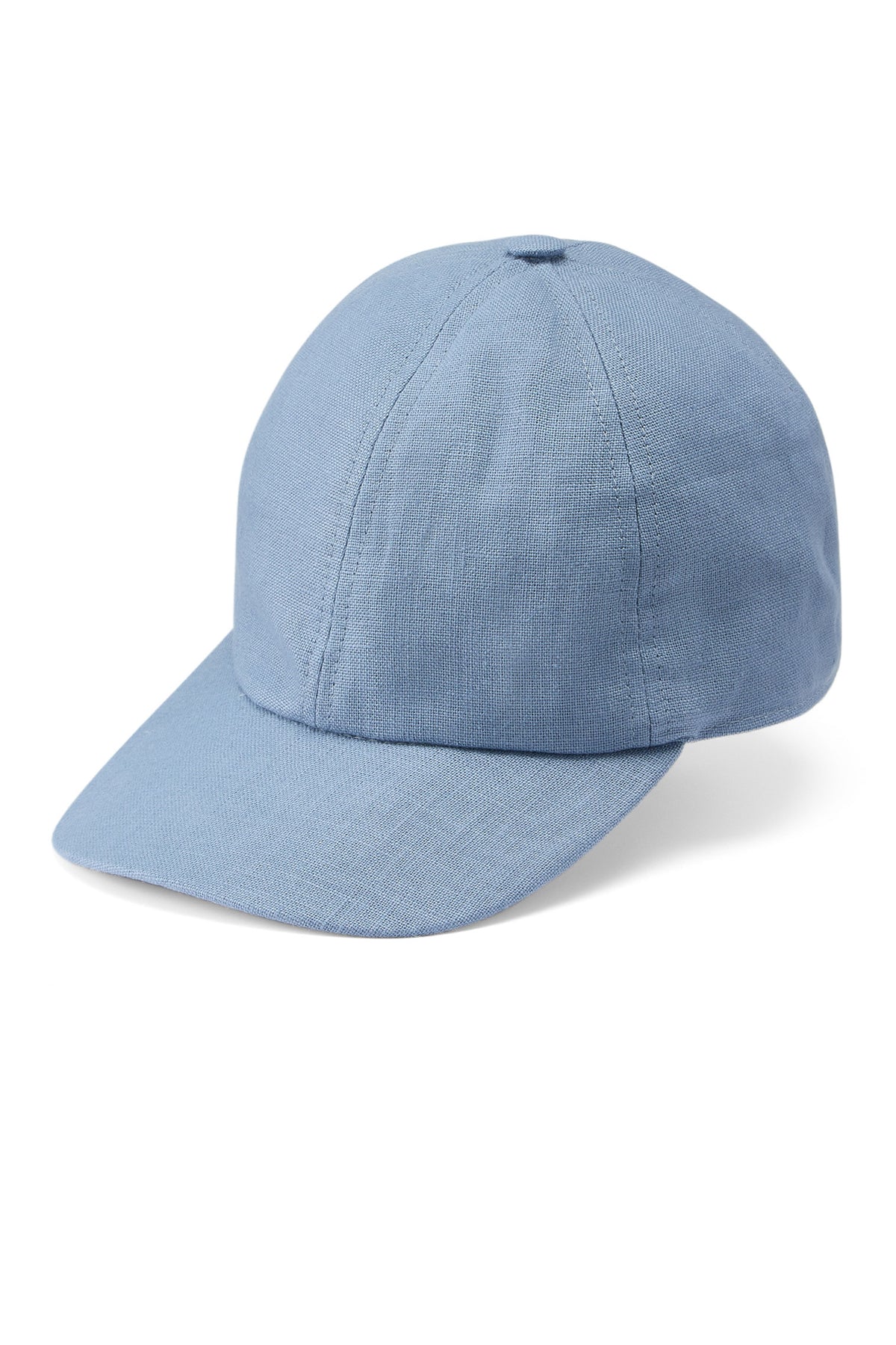 Light blue linen baseball cap