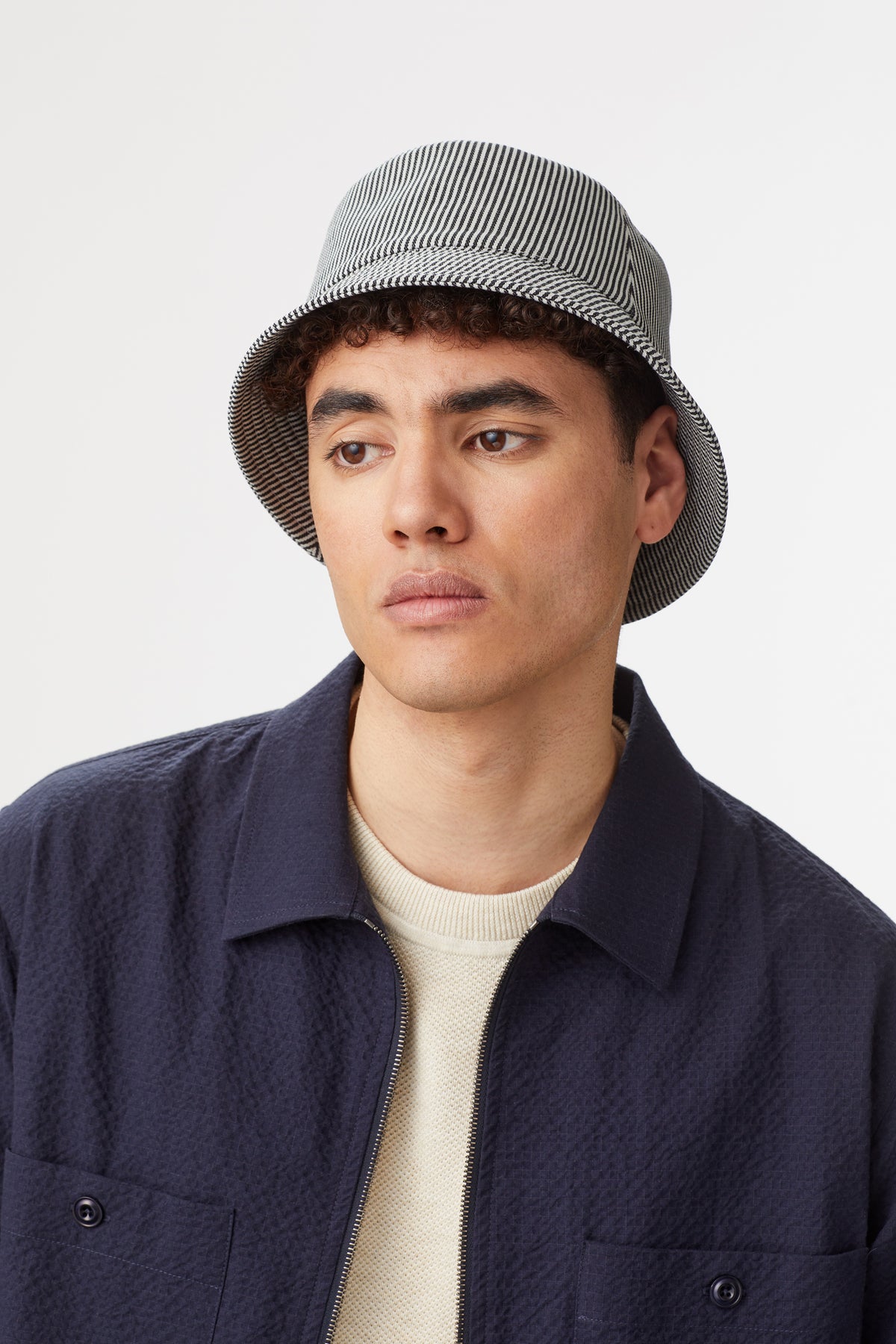 Rye Striped Bucket Hat - Lock & Co. Hats for Men & Women