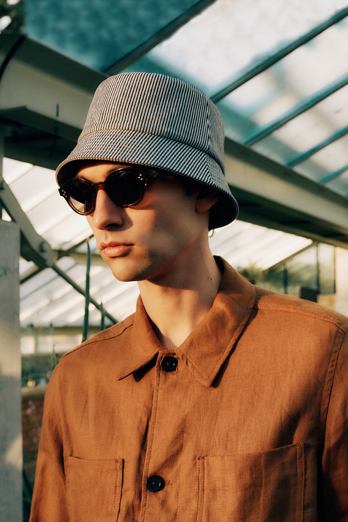 Rye Striped Bucket Hat Lock Co. Hats for Men Women