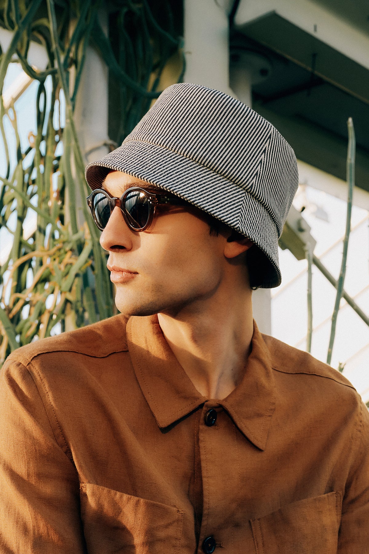 Rye Striped Bucket Hat