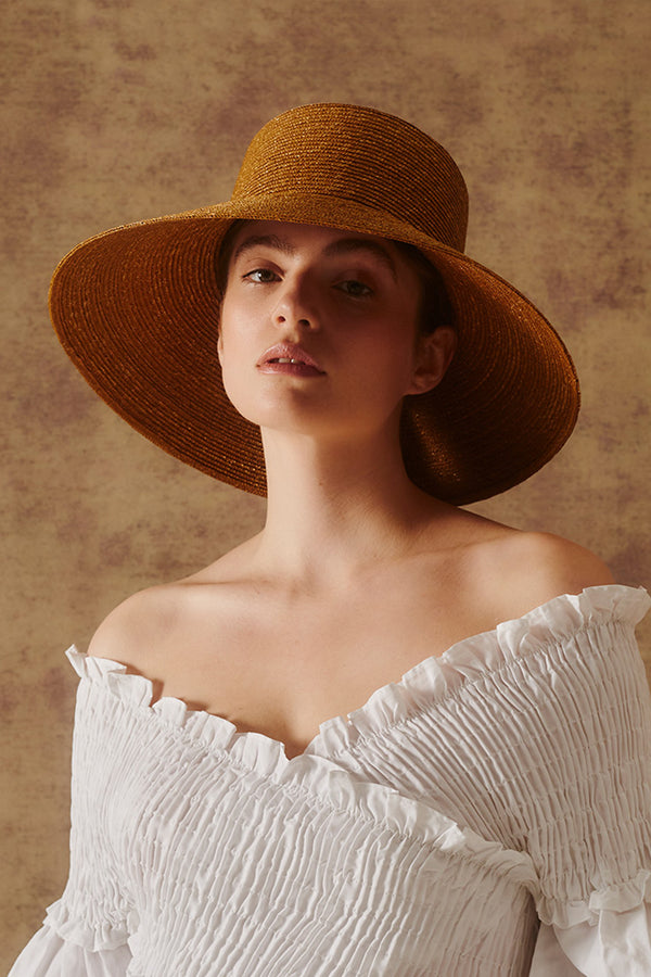 Sadie Straw Braid Fedora. Hats for Men & Women display picture 1