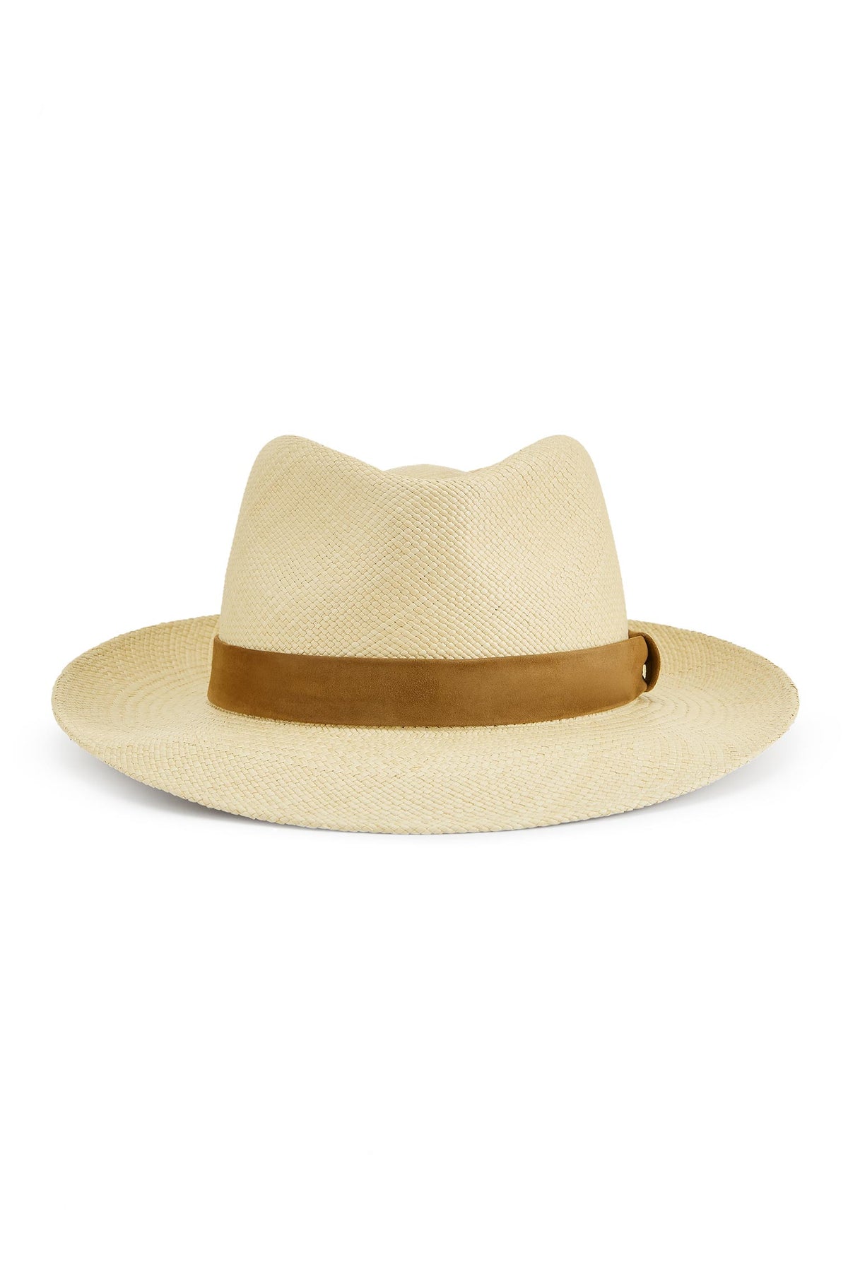 TEAR-DROP CROWN PANAMA HAT WITH TOBACCO BROWN SUEDE BAND - Lock & Co. Hatters London UK
            