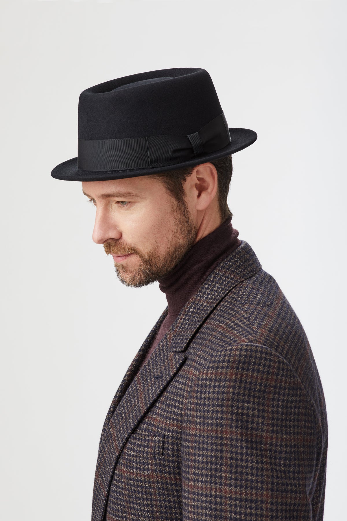 Black Felt Sinatra Porkpie - Lock & Co. Hats for Men & Women. Hats for Men & Women