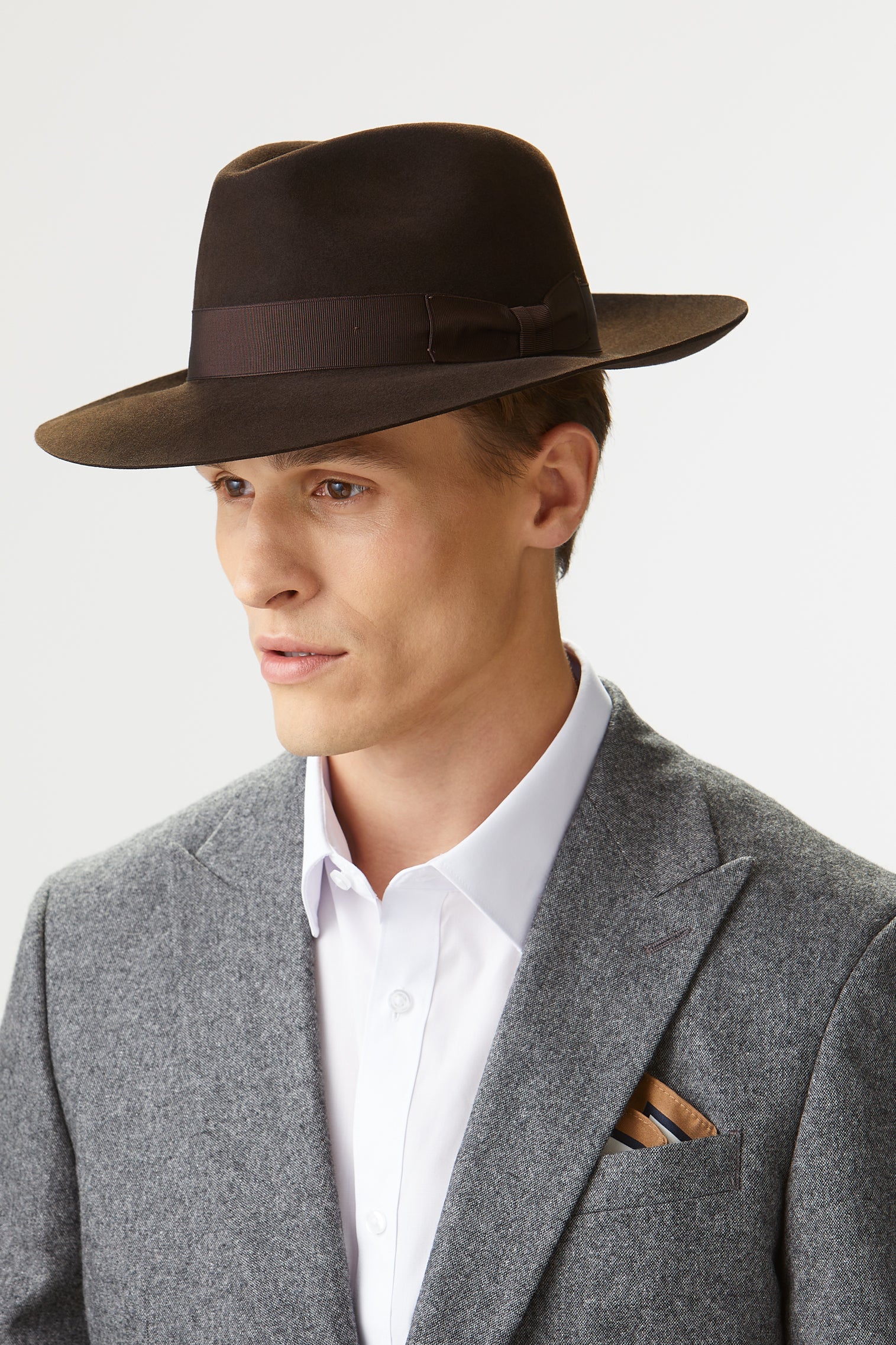 Sloane Dark Brown Fedora - New Season Men's Hats - Lock & Co. Hatters London UK