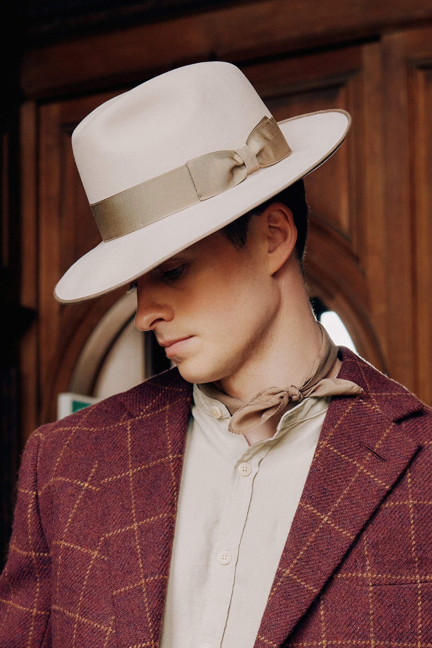 St James's Beige Fedora - Hats for Tall People - Lock & Co. Hatters London UK