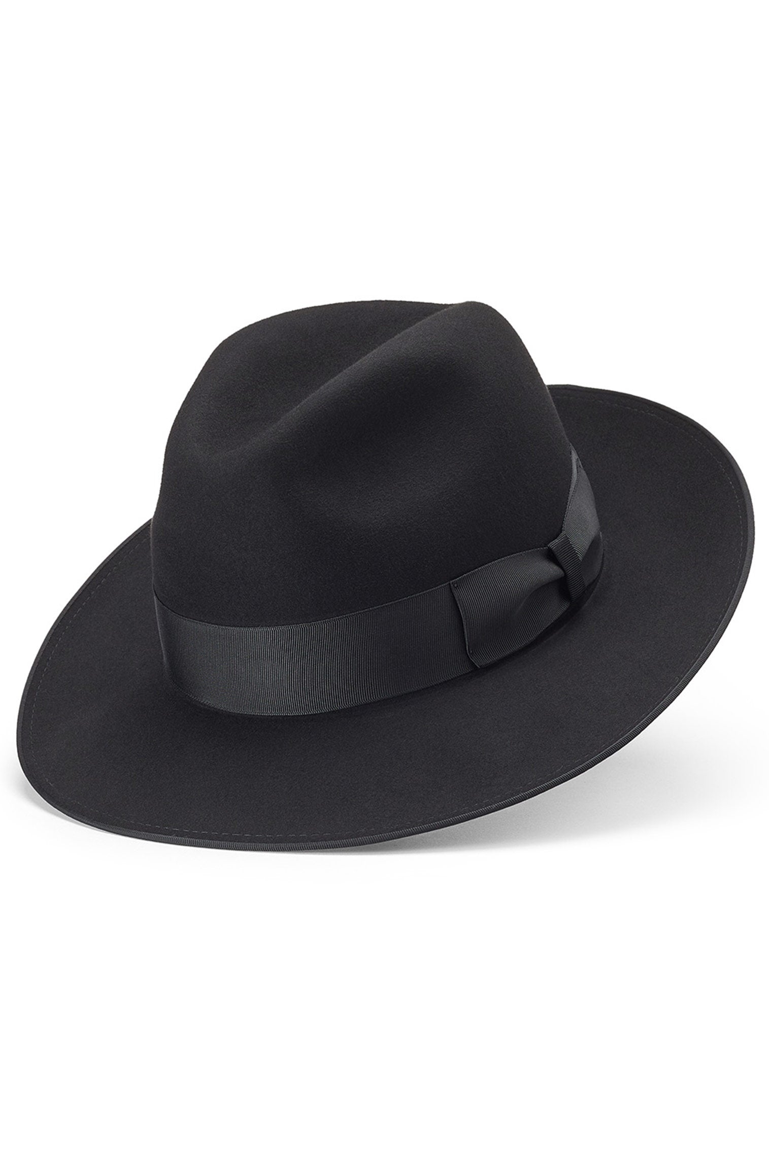 St James's Black Fedora - Hats for Tall People - Lock & Co. Hatters London UK