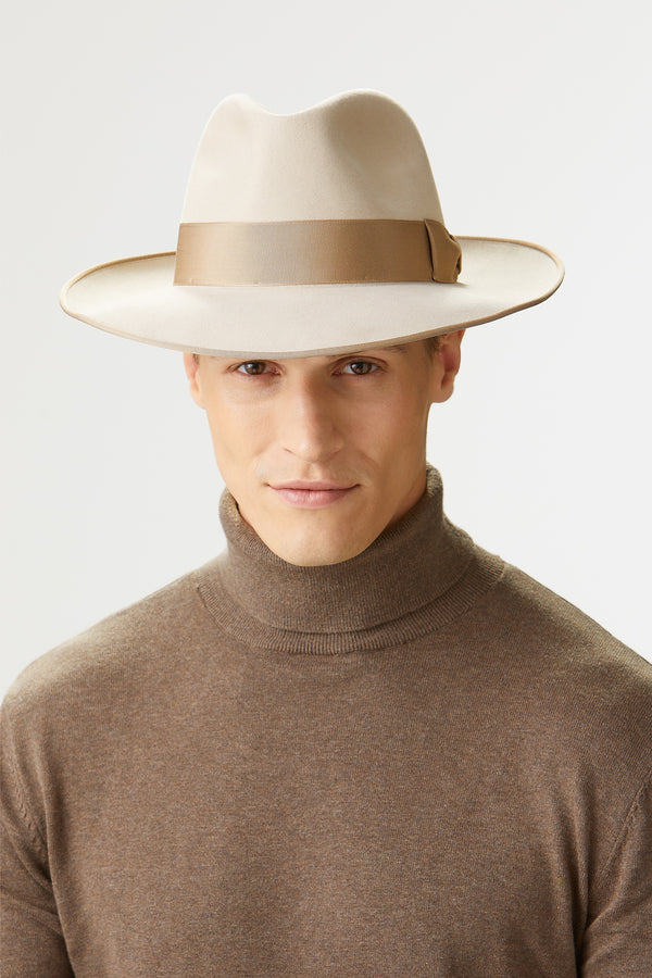 St James's Beige Fedora Hat Lock Hats for Men