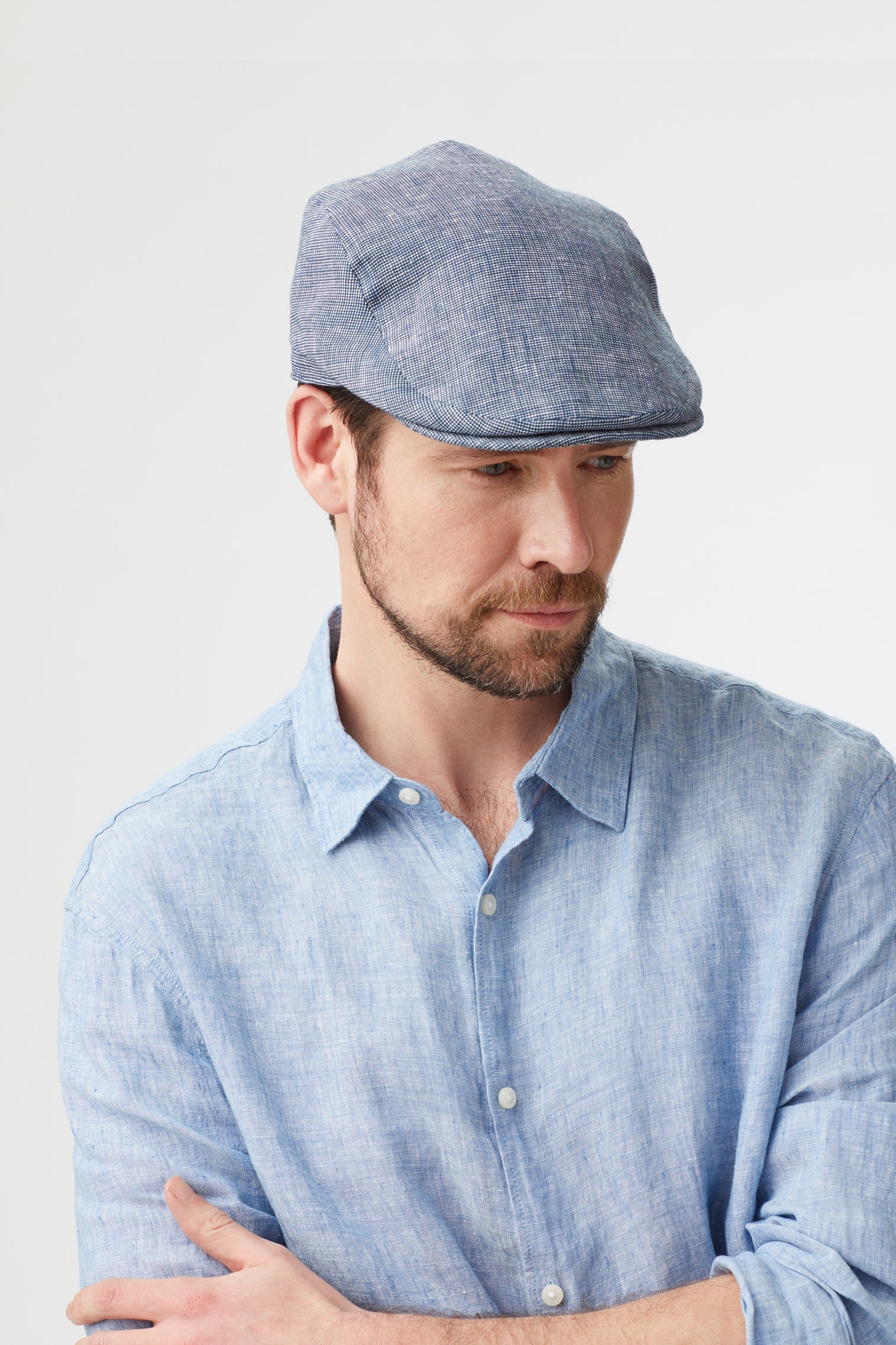 Summer Grosvenor Blue Flat Cap Lock & Co. Hats for Men & Women