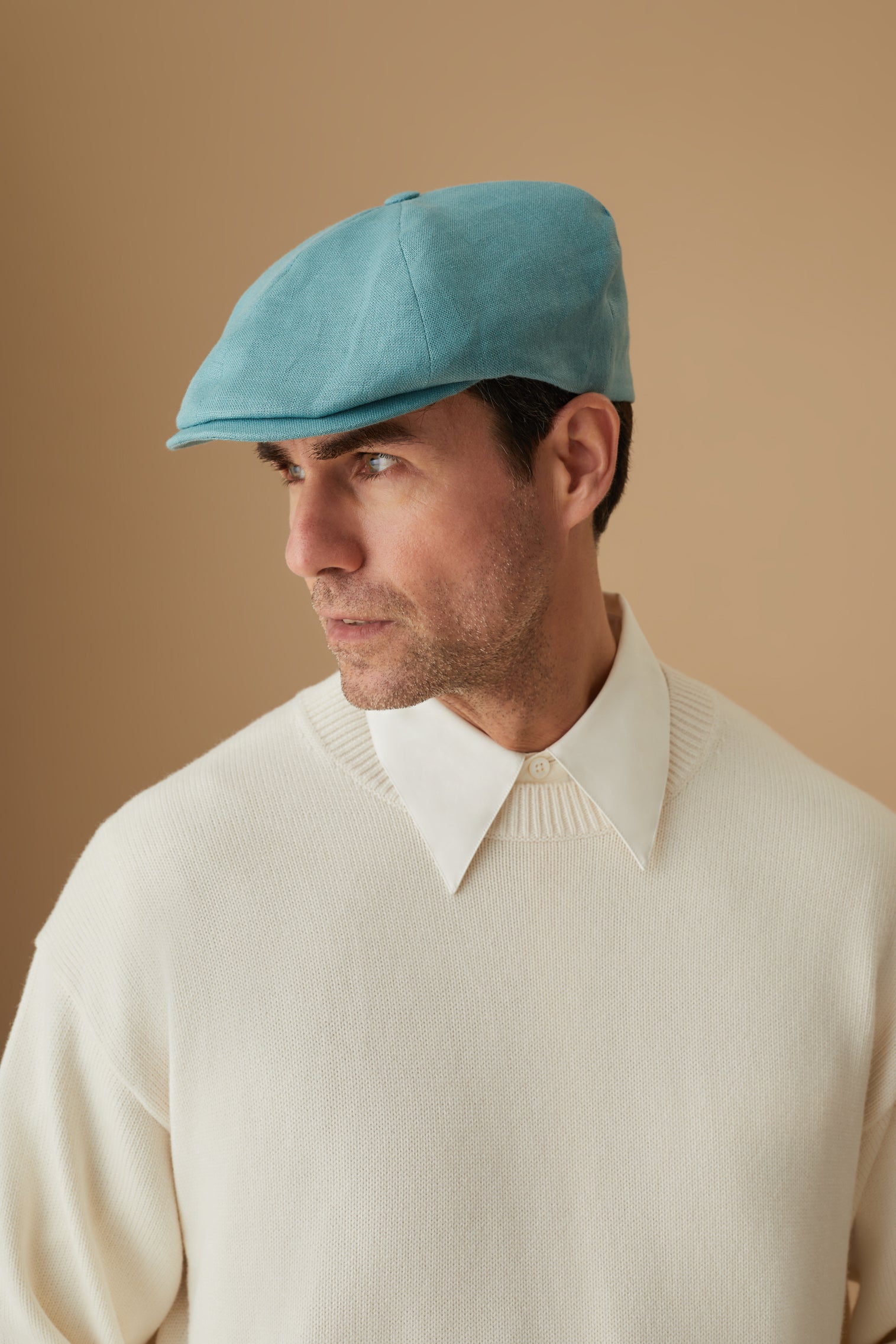 Tahoe Turquoise Bakerboy Cap - Hats for Tall People - Lock & Co. Hatters London UK