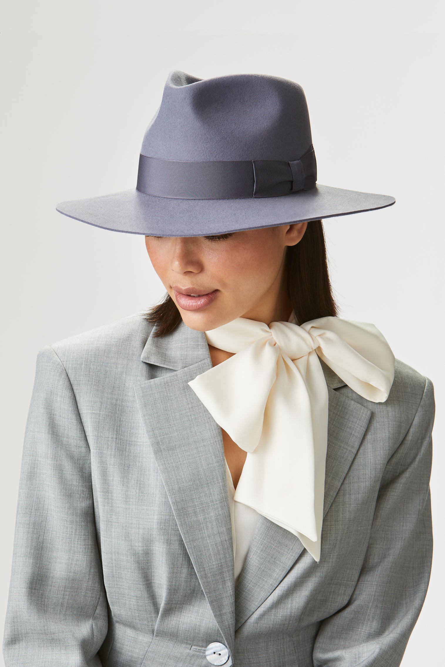 Toni Blue Flat-Brim Fedora - Women’s Hats - Lock & Co. Hatters London UK