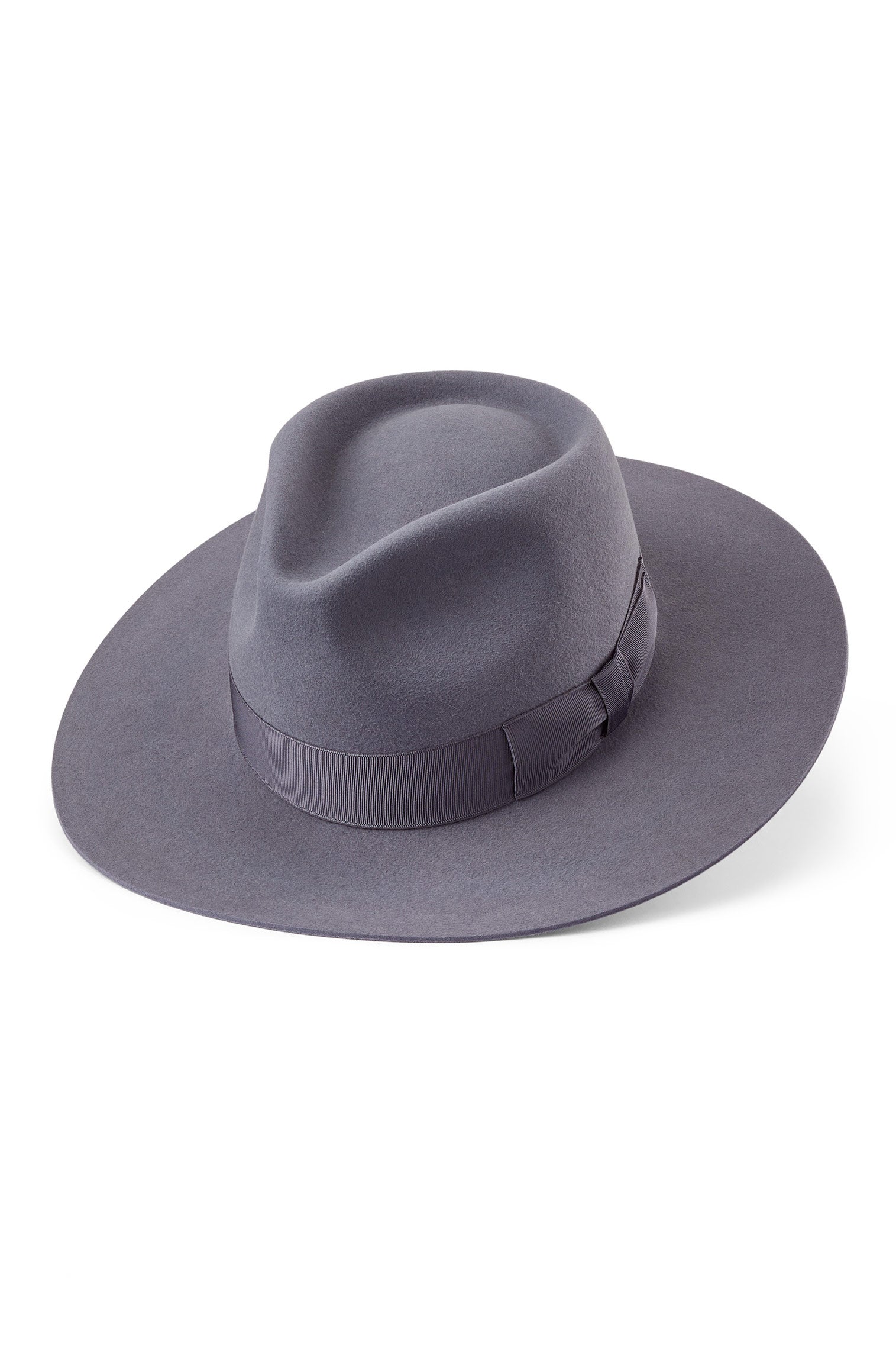 Toni Blue Flat-Brim Fedora - Fur Felt Hats - Lock & Co. Hatters London UK