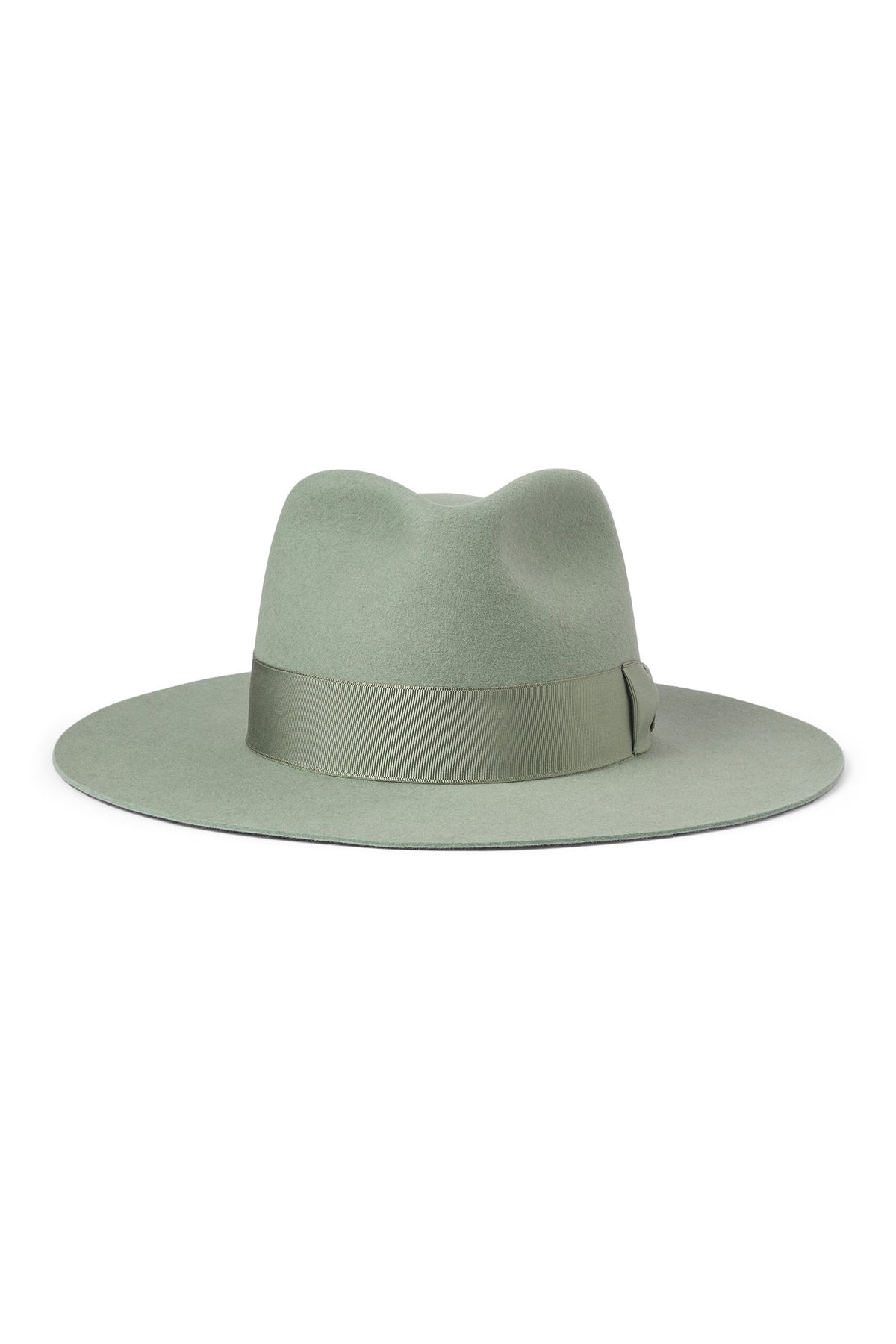 GREEN FELT FLAT-BRIM FEDORA HAT WITH GREEN BAND - Lock & Co. Hatters London UK
            