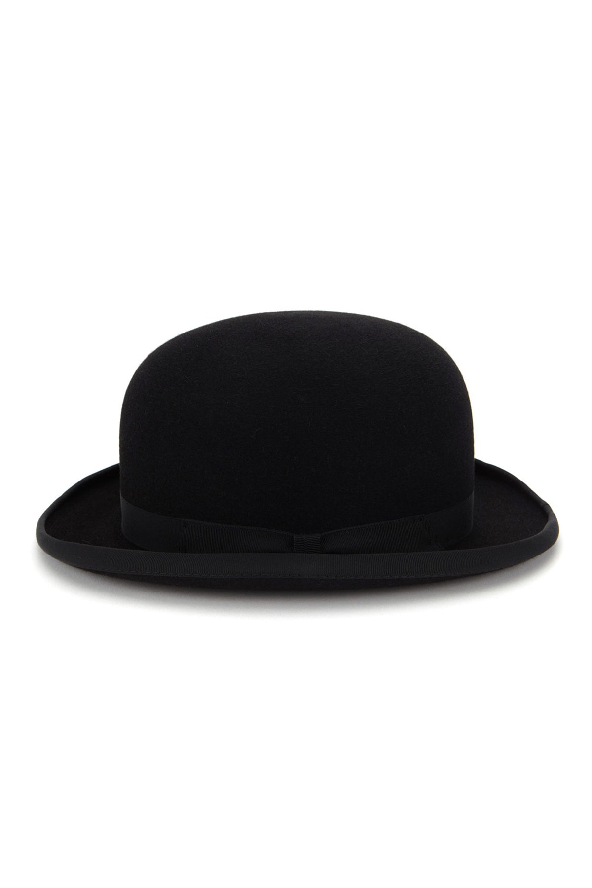 BLACK RABBIT FUR FELT BOWLER HAT WITH A BLACK GROSGRAIN BAND - Lock & Co. Hatters London UK
            