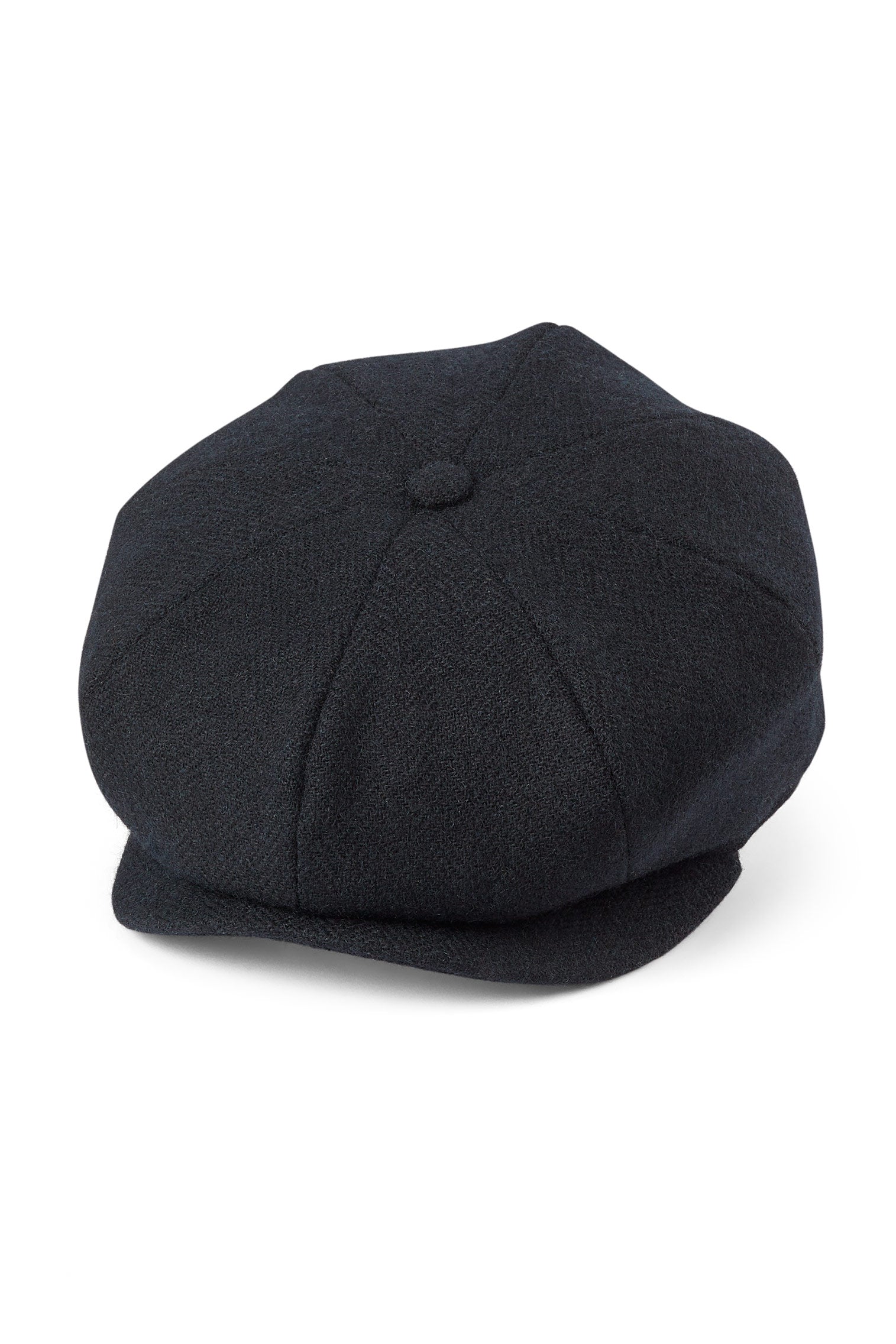 Tremelo Black Bakerboy Cap - Hats for Oval Face Shapes - Lock & Co. Hatters London UK