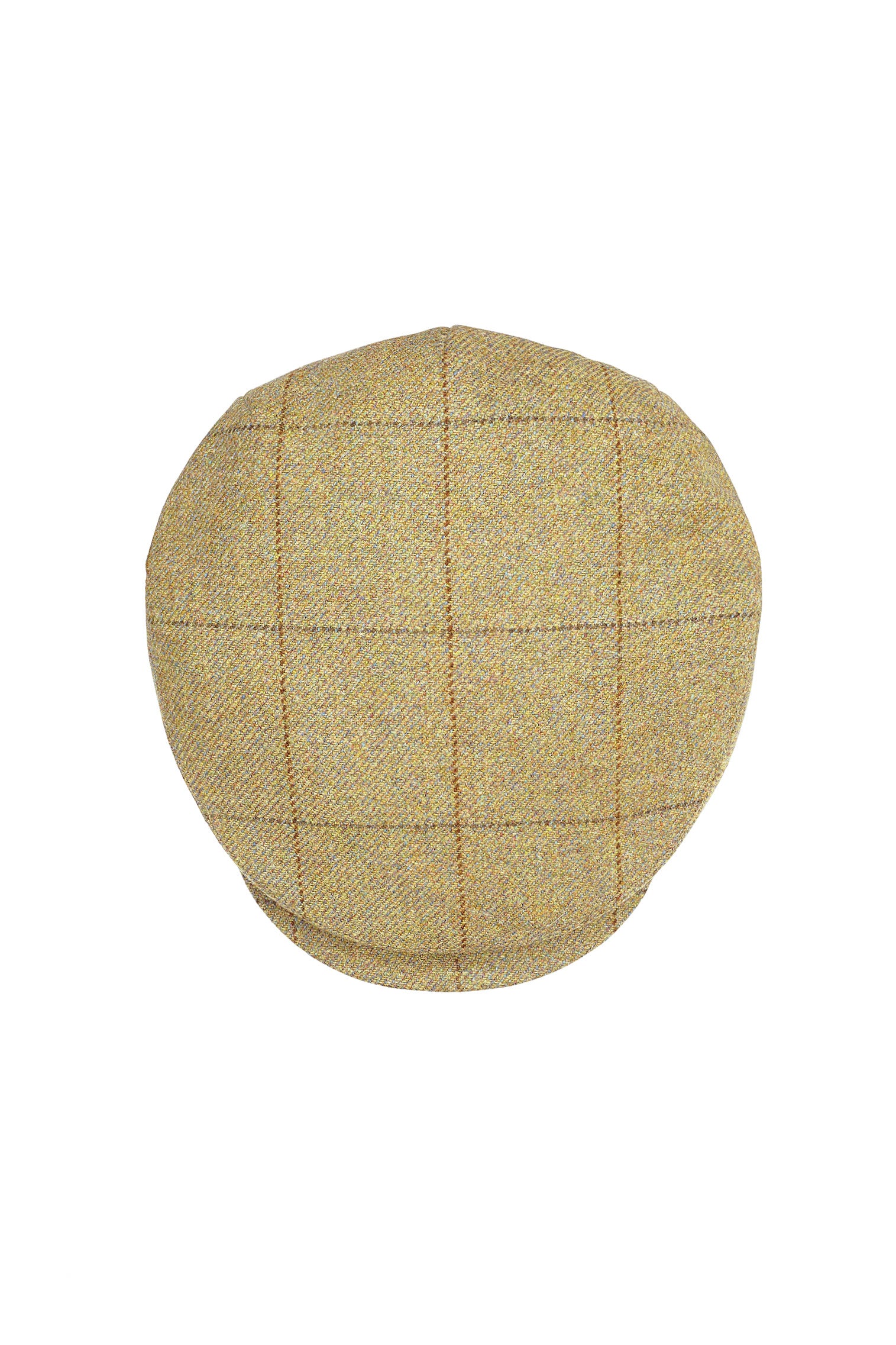 OLIVE GREEN / KHAKI WOOL TWEED FLAT CAP