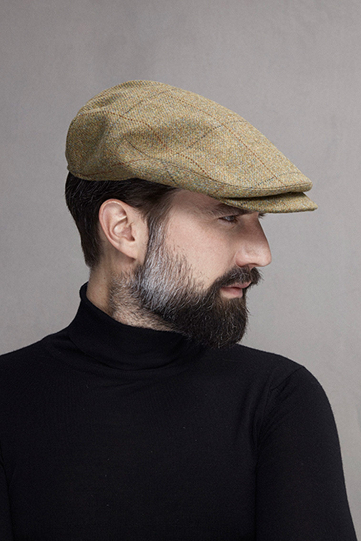 Turnberry Tweed Flat Cap - Hats for Oval Face Shapes - Lock & Co. Hatters London UK