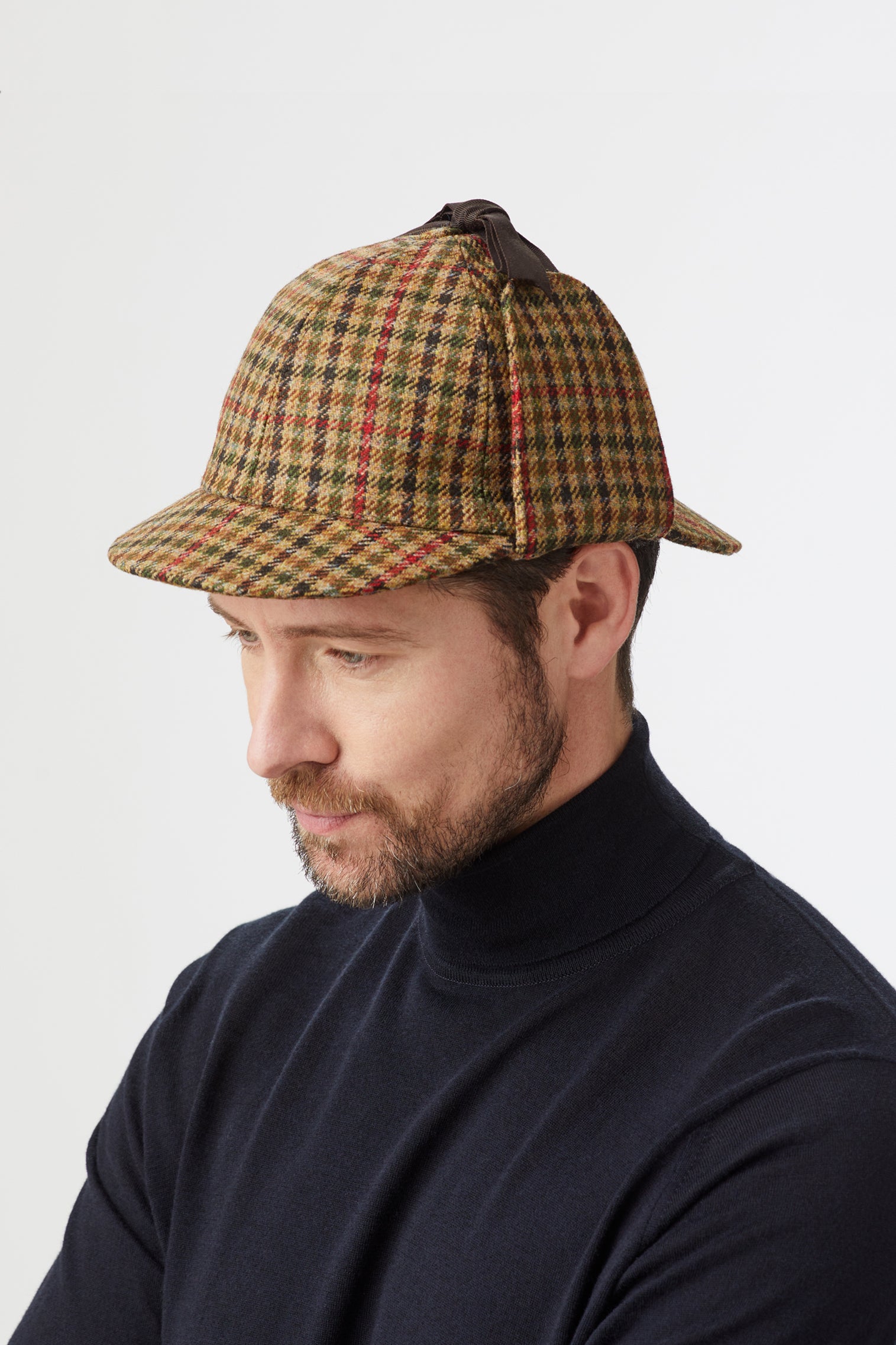 Tweed Deerstalker Hat - Hats for Tall People - Lock & Co. Hatters London UK