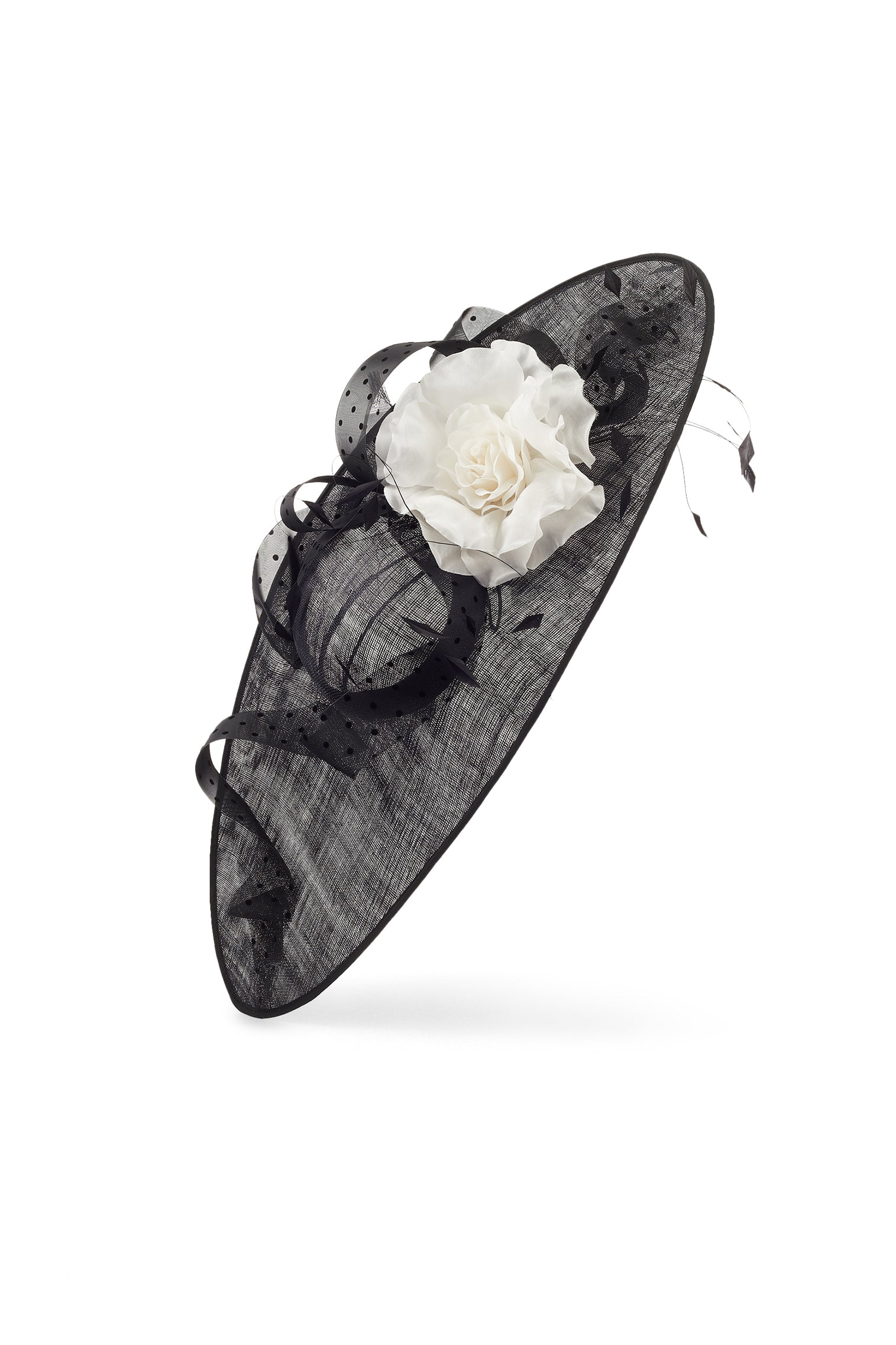 Vanilla Black Slice Hat - Black Hats & Headpieces for Women - Lock & Co. Hatters London UK