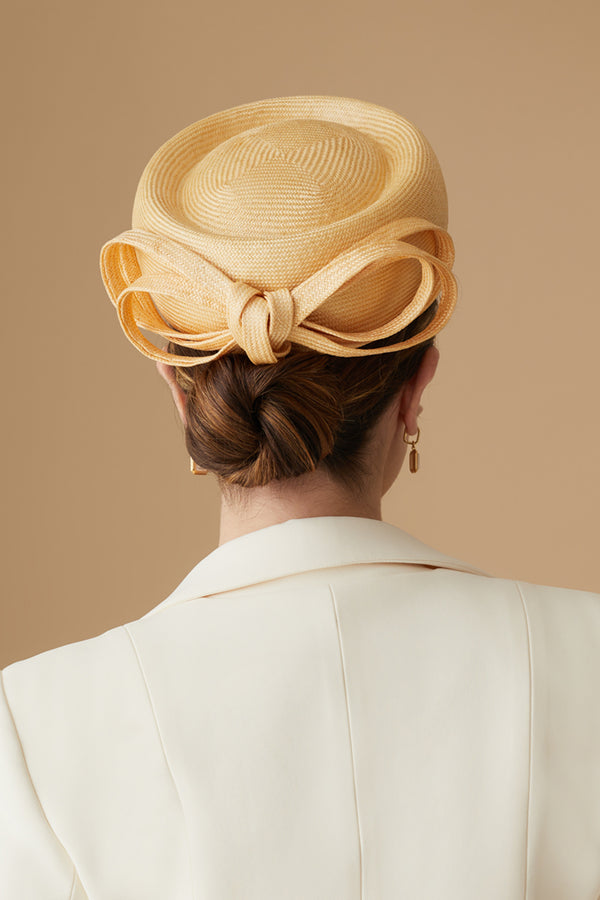 VERBENA-YELLOW-PILLBOX-HAT-  display picture 3