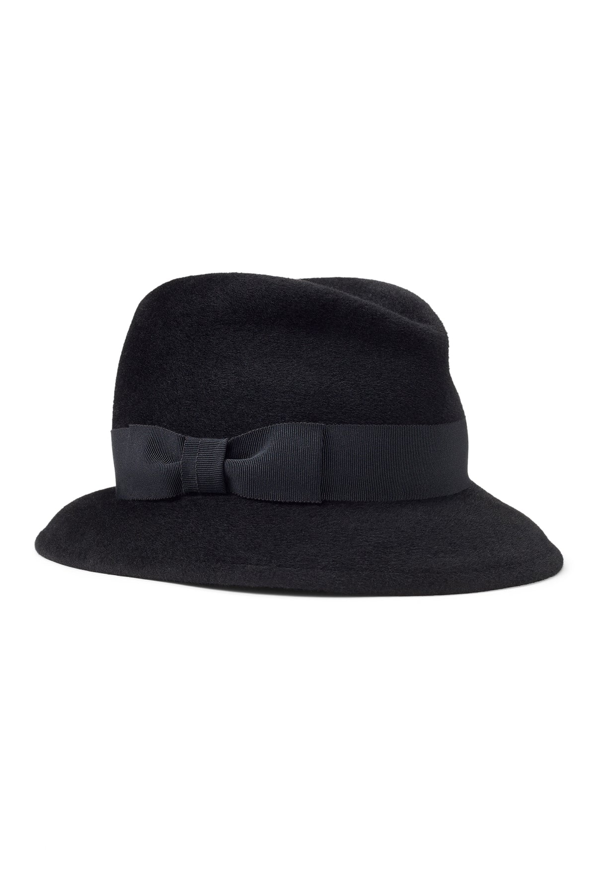 BLACK VELOUR FELT TRILBY HAT WITH BLACK BAND - Lock & Co. Hatters London UK
            