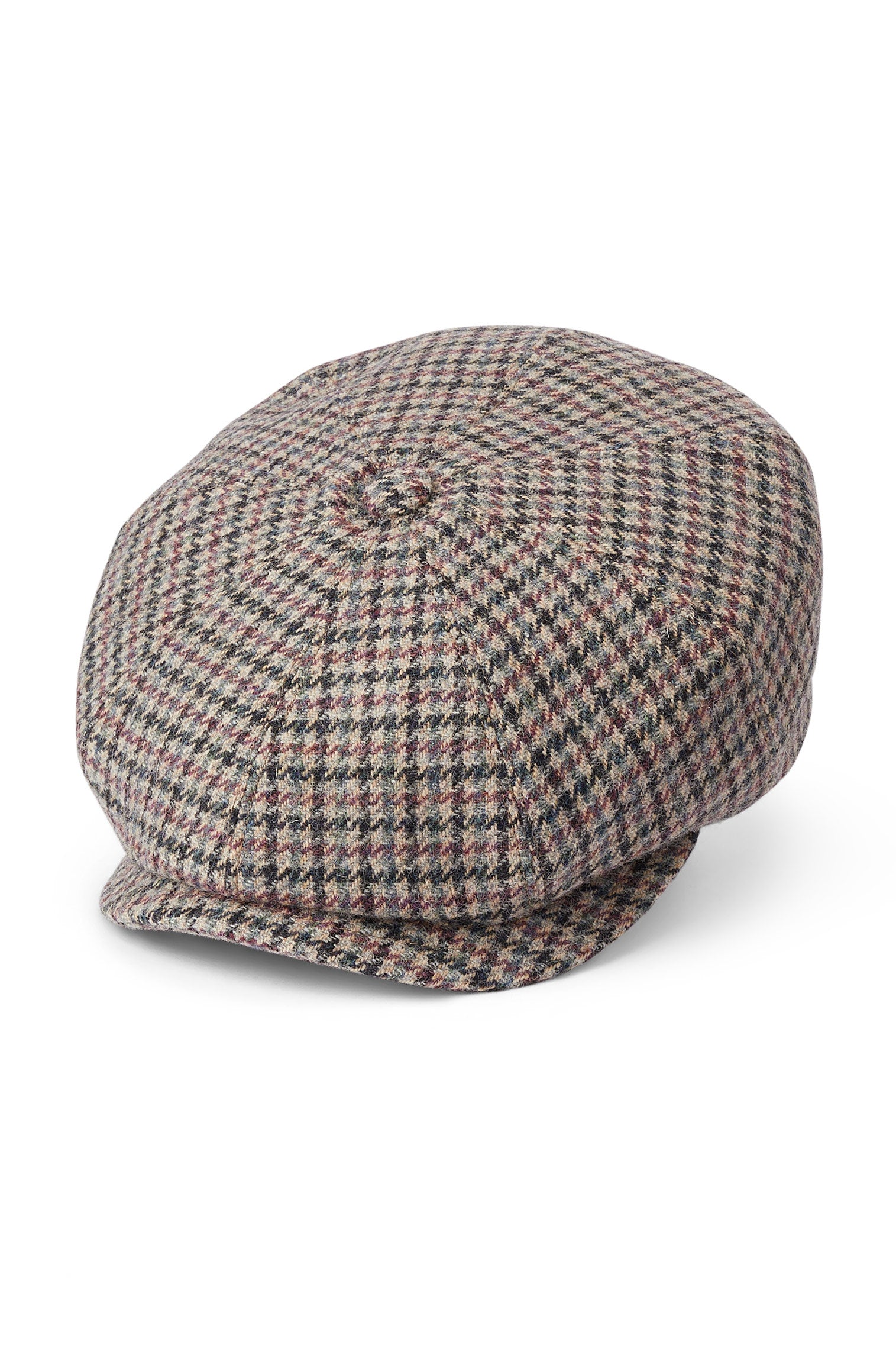 Whitebridge Mini-Check Bakerboy Cap - Hats for Oval Face Shapes - Lock & Co. Hatters London UK