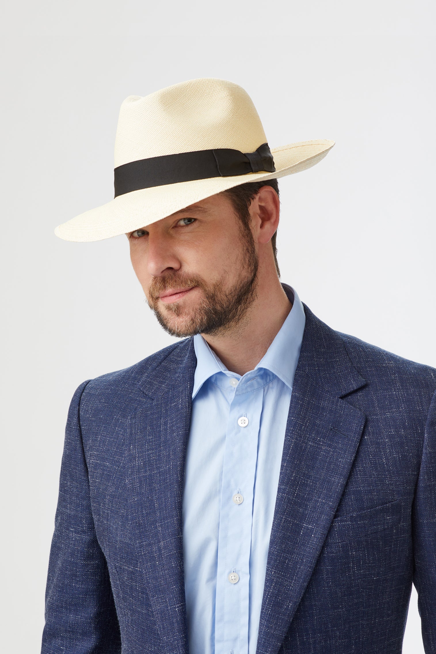 Wide Brim Panama - Hats for Round Face Shapes - Lock & Co. Hatters London UK