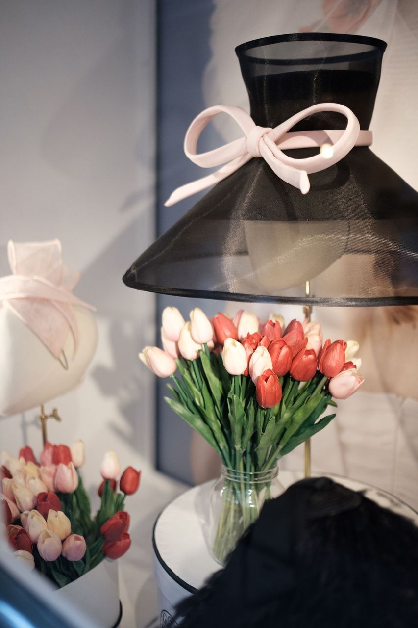 Tulips and couture wide brim hat