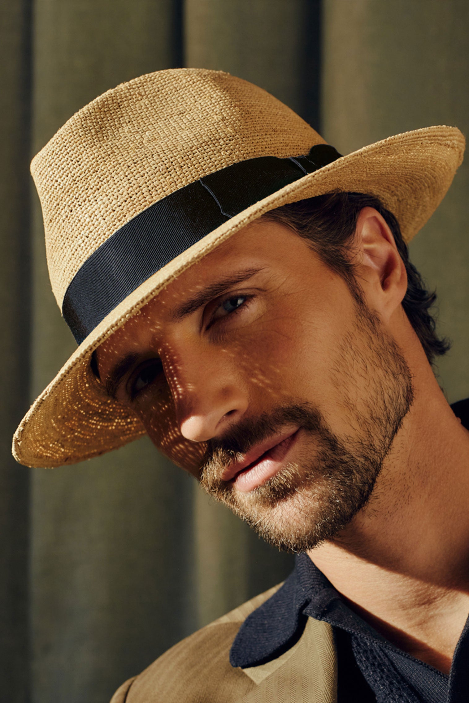 St Louis Trilby, X-large Crocheted Straw Men's Hat St Louis Trilby, X-large Crocheted Straw Men's Hat