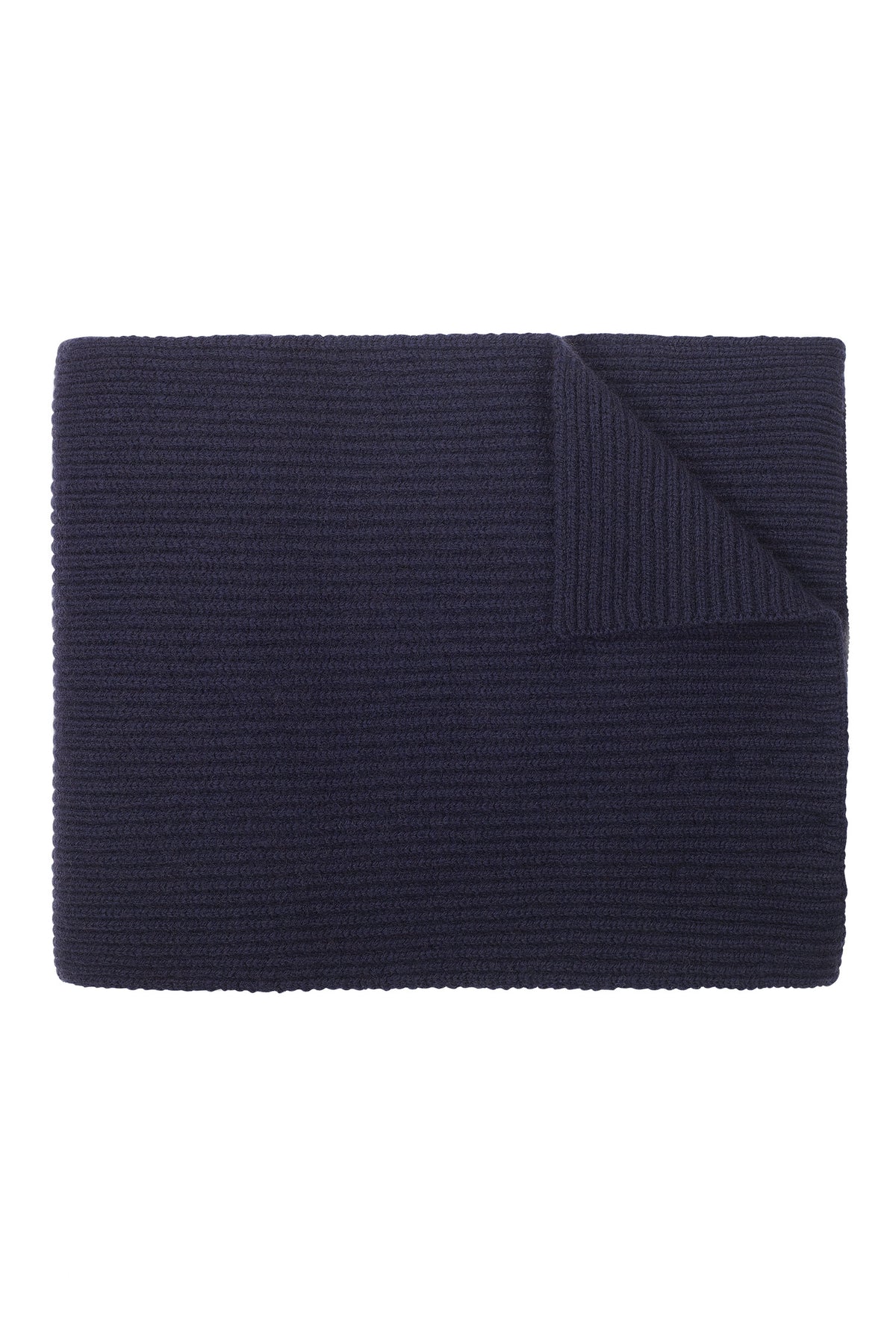 NAVY CASHMERE KNITTED SCARF - Lock & Co. Hatters London UK
            