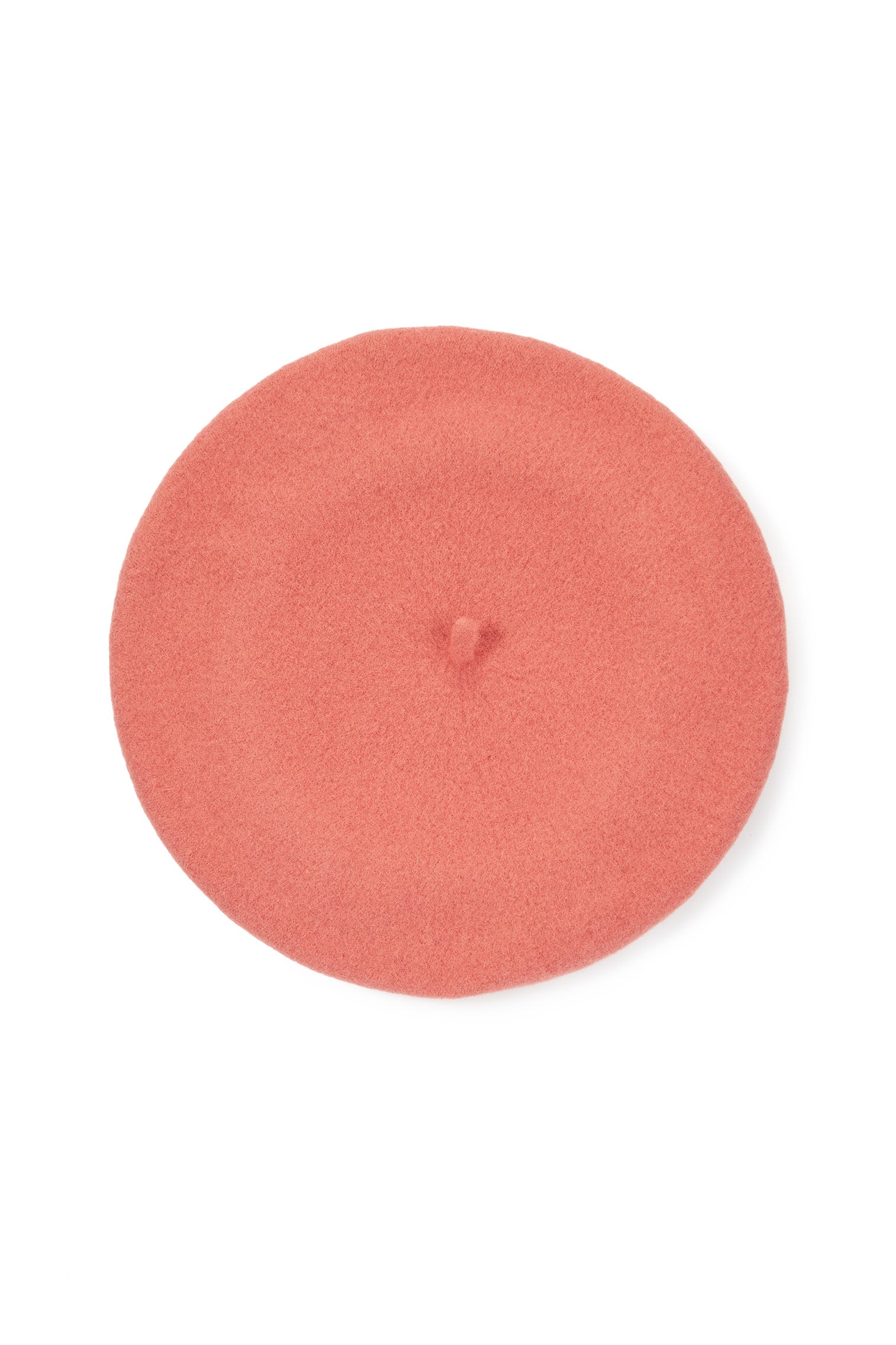 FRENCH STYLE PINK WOOL FELT BERET